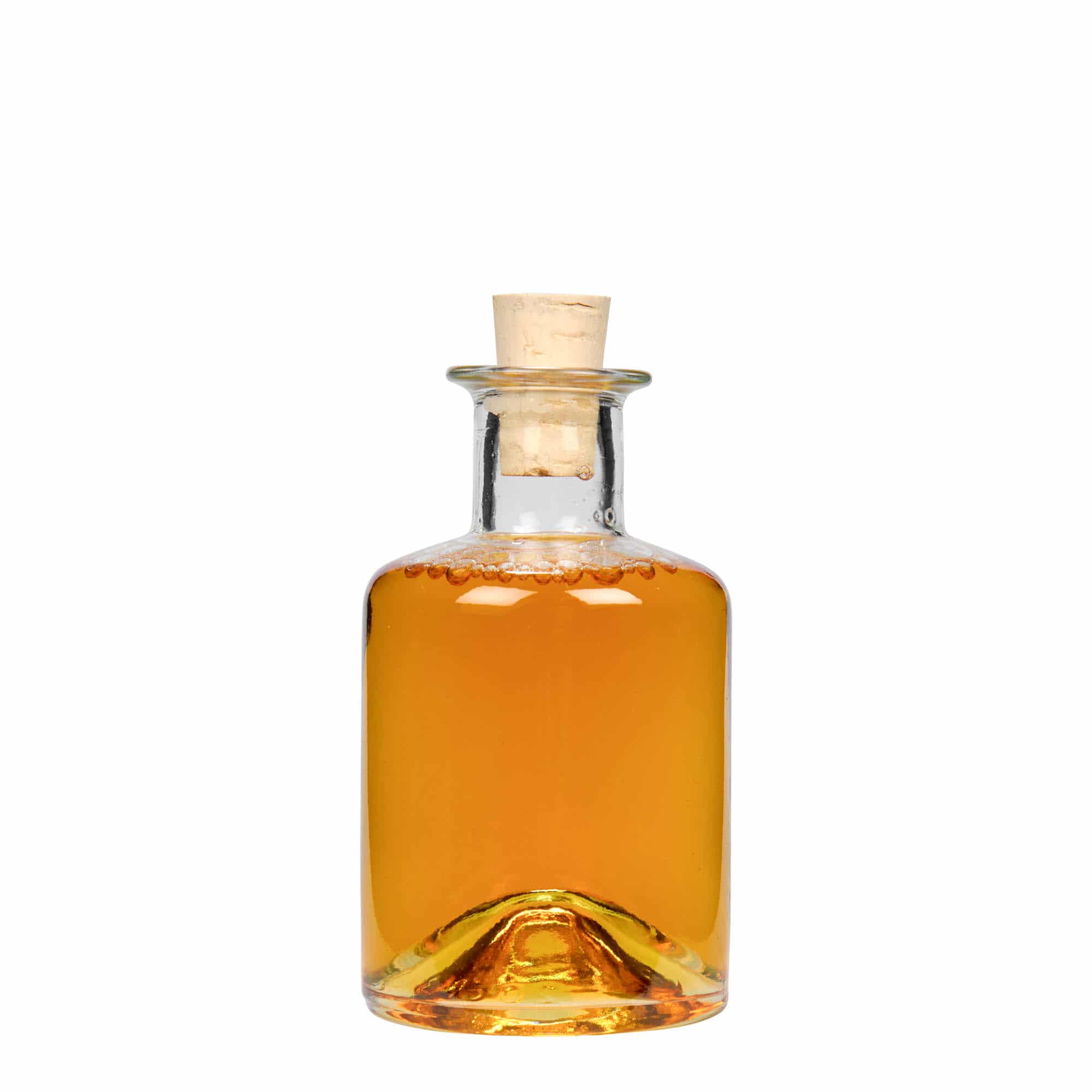 200 ml cam şişe eczacı, ağız: mantar