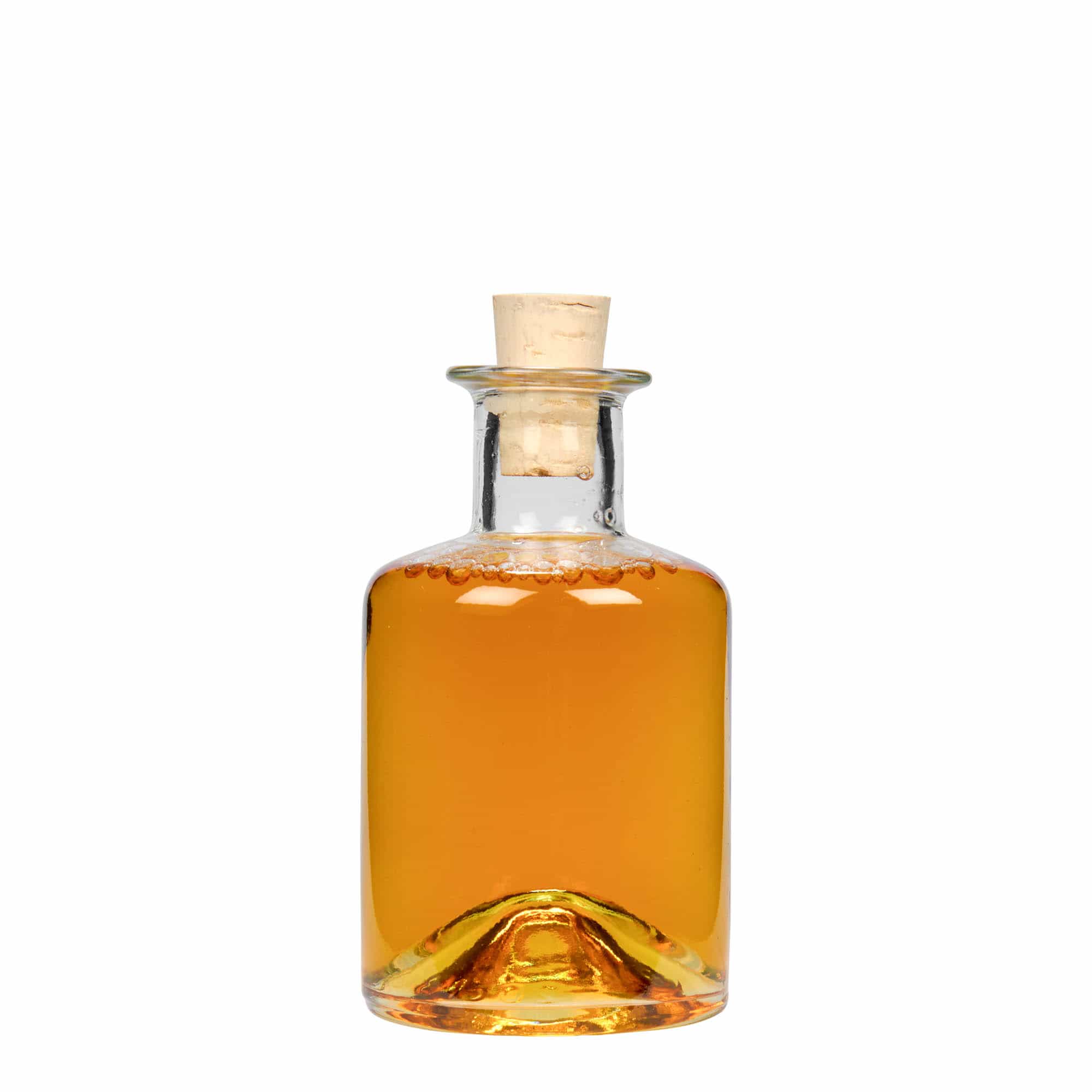 200 ml cam şişe eczacı, ağız: mantar