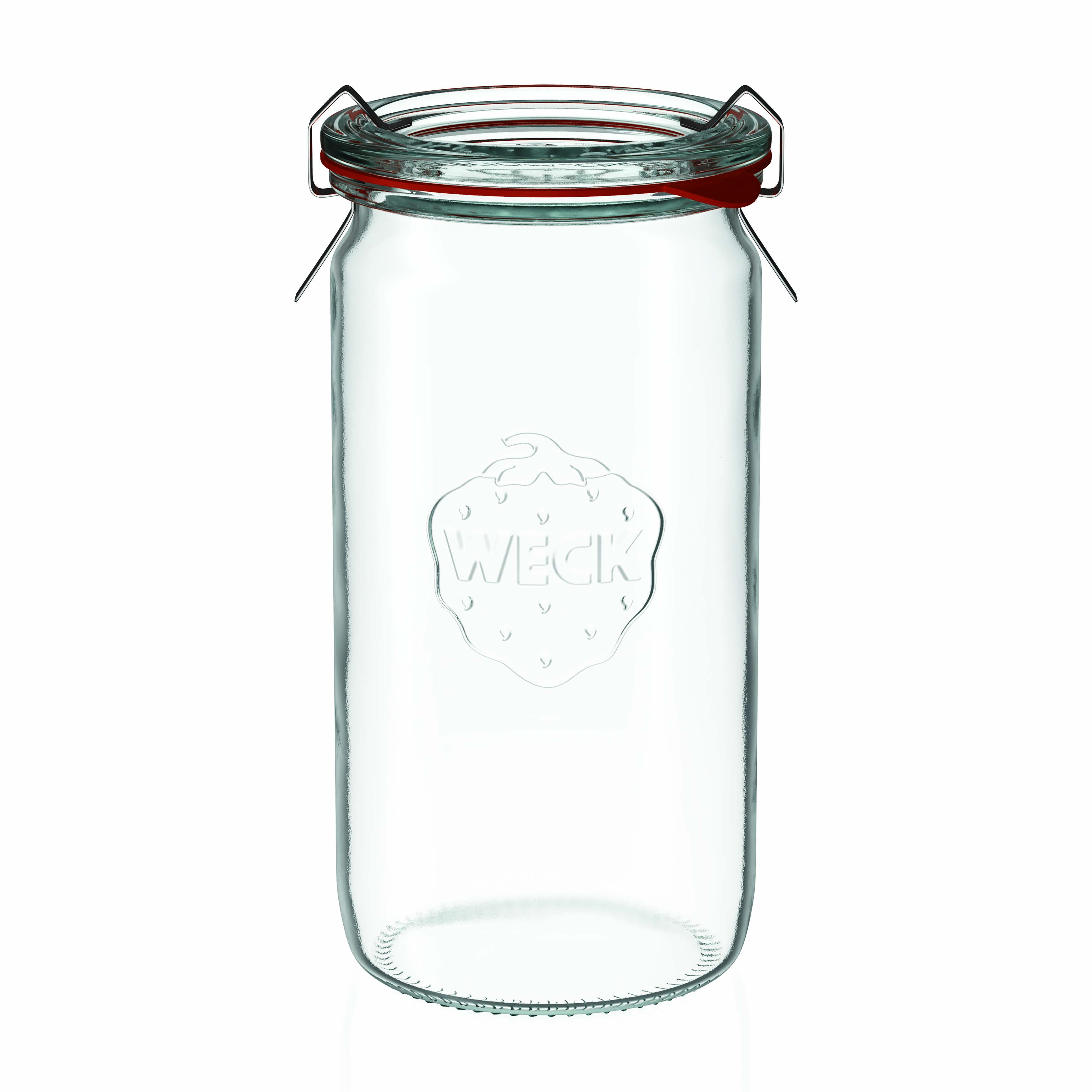 340 ml WECK silindir kavanoz, ağız: yuvarlak kenar