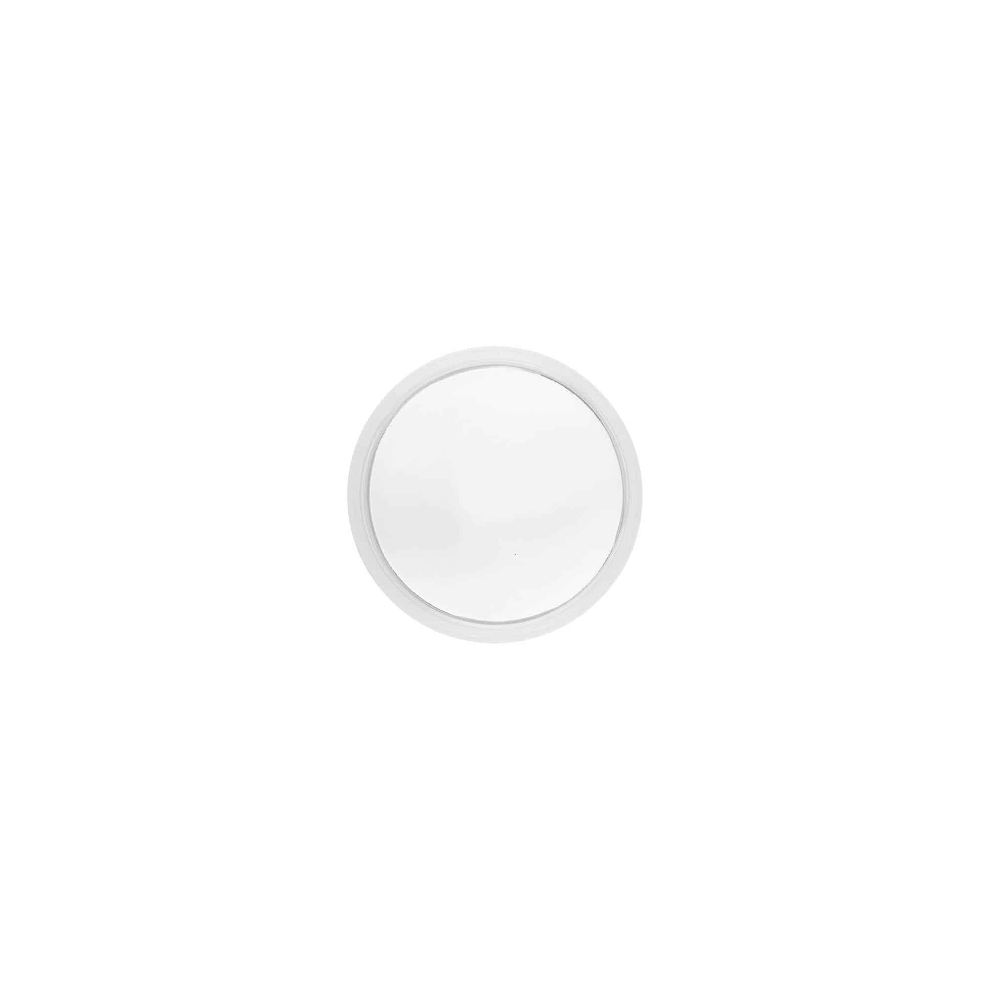 Vida kapak 'Clear/Platin Edition', PP plastik, beyaz, ağız çapı: 40/2P