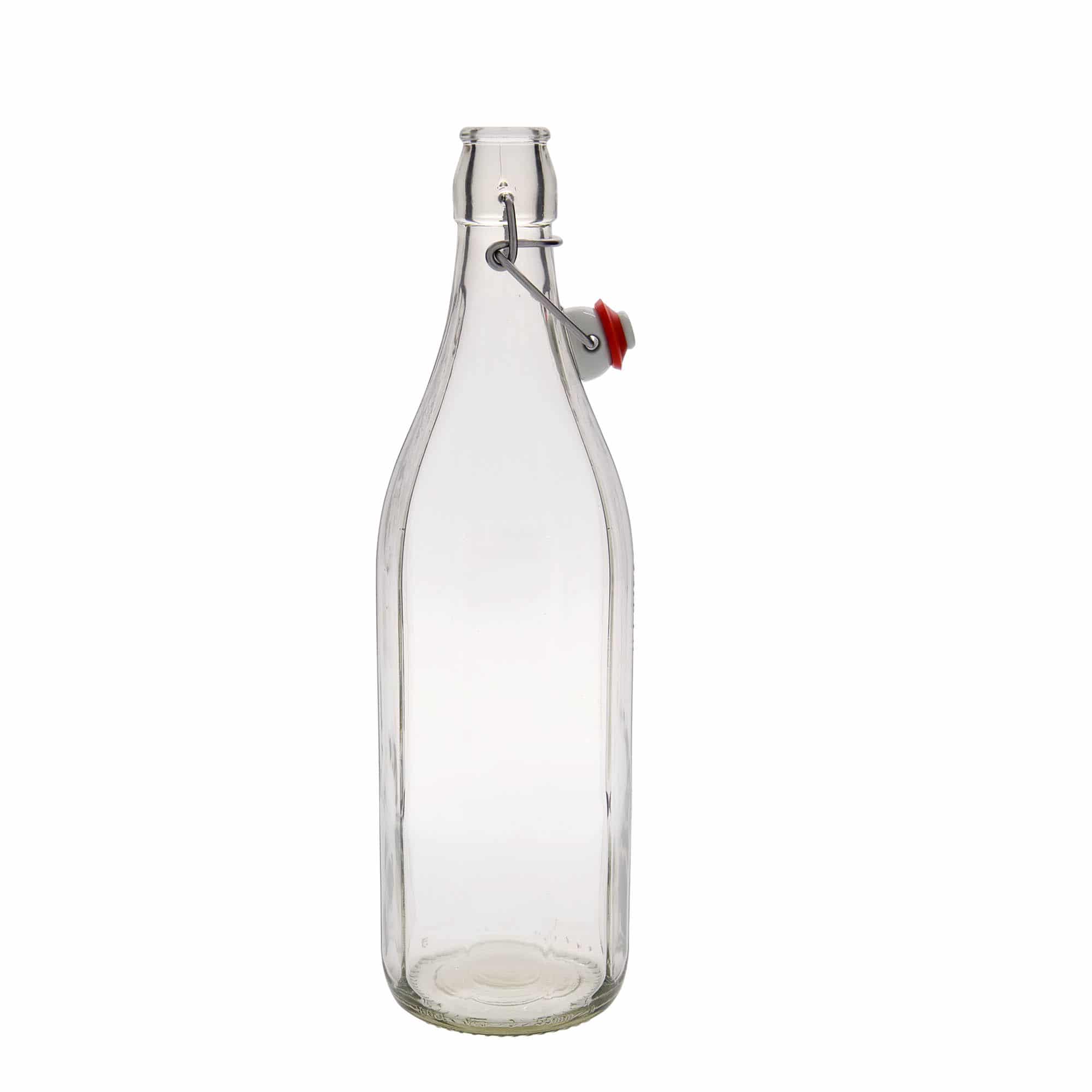 1.000 ml cam şişe 'Bravo' #, ongen, ağız: mandallı kapak