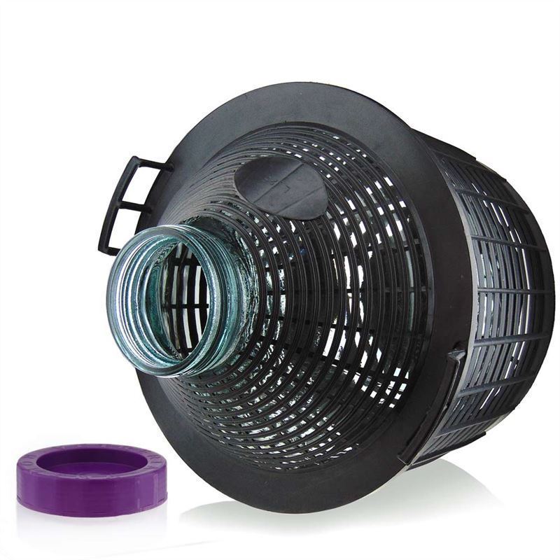 25 l Balon Şişe Geniş Ağız, Cam, Ağız: Vidalı Kapak