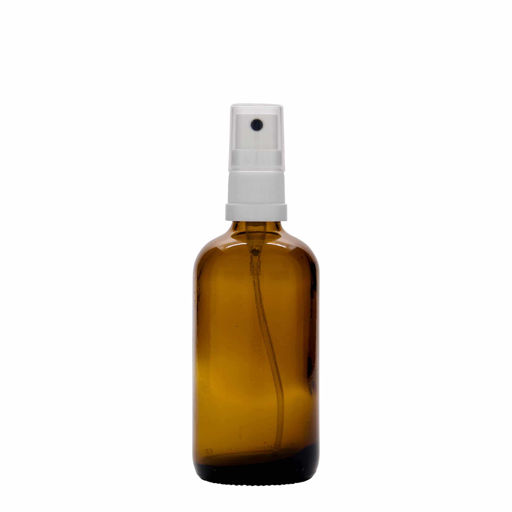 100 ml Sprey Şişesi İlaç, Cam, Kahverengi, Ağız: DIN 18