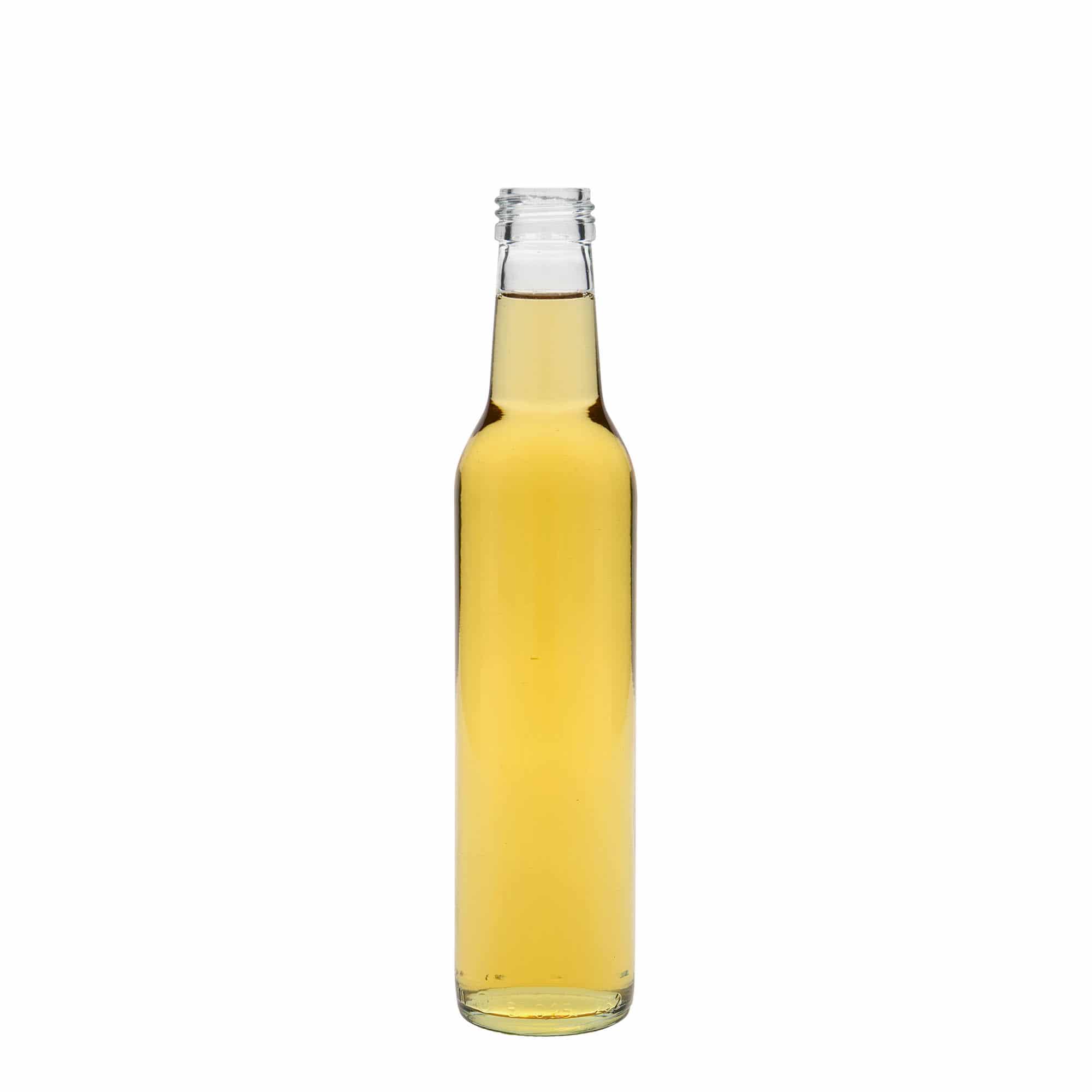 250 ml Cam şişe 'Cilindrica', Ağız: PP 28