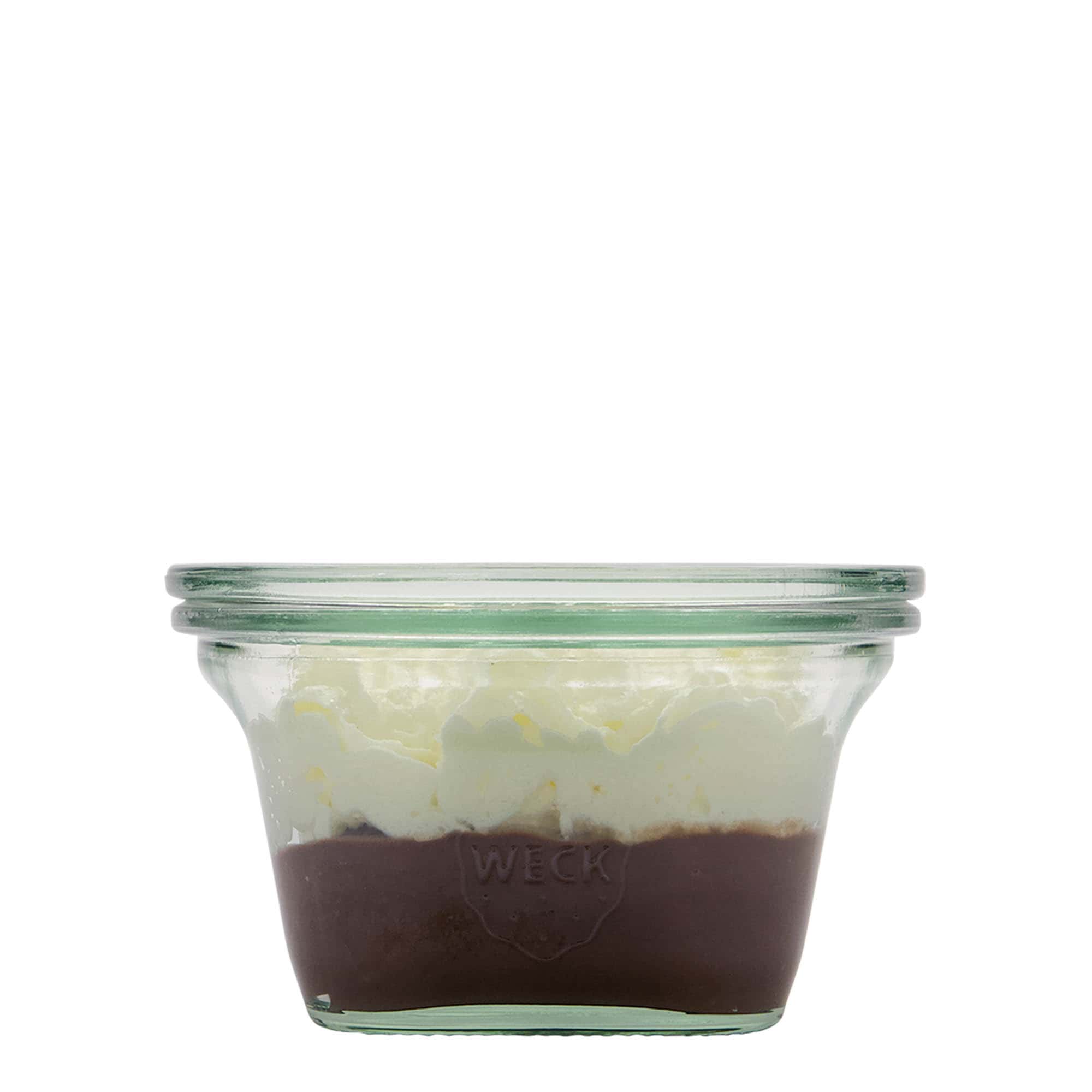 290 ml WECK-Quadroglas, kare, ağız: yuvarlak kenar