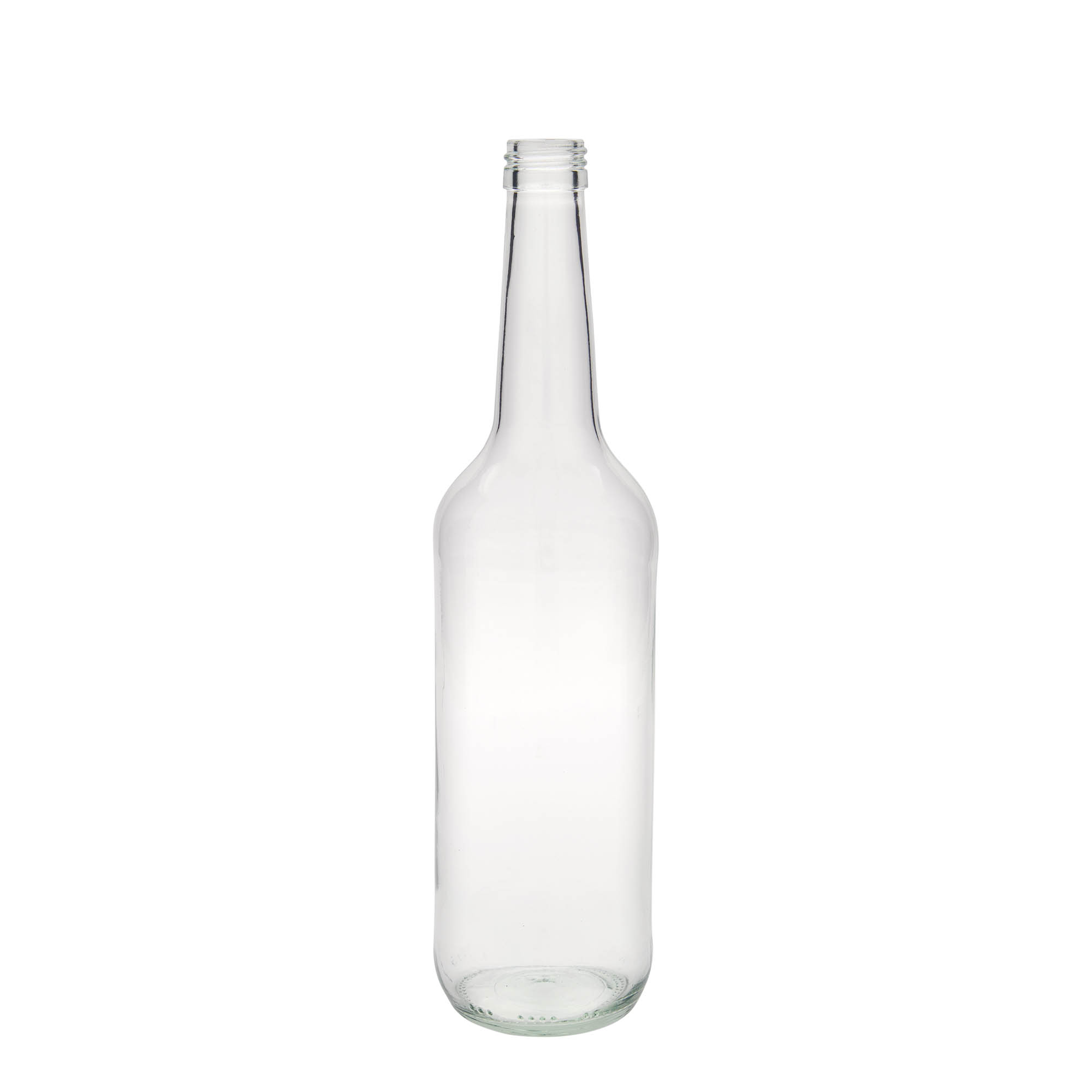 700 ml Cam şişe düz boyun, ağız: PP 28