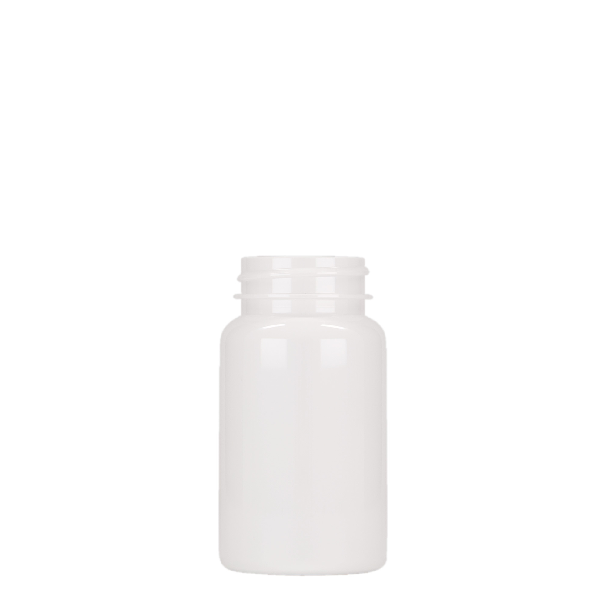 100 ml PET şişe, plastik, beyaz, ağız: 38/400