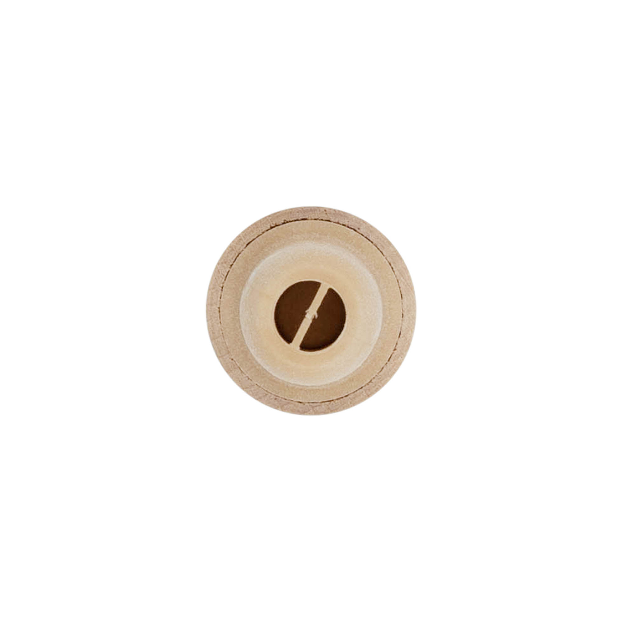 Sap mantar tıpa dozaj açıklıklı 19 mm, ahşap/plastik, bej, ağız için: mantar