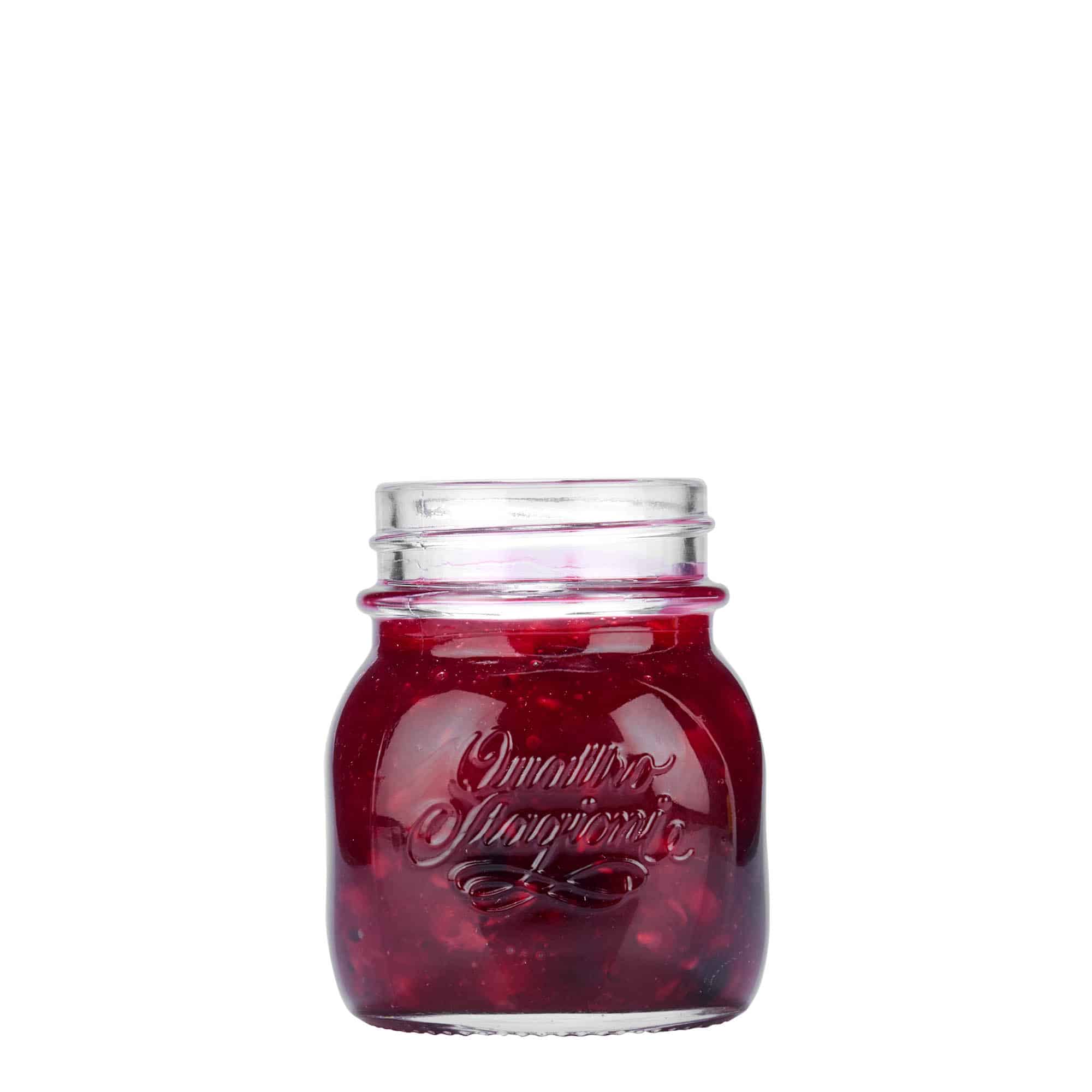 150 ml Cam 'Quattro Stagioni', Ağız: Vidalı kapak 150 ml Cam 'Quattro Stagioni', Ağız: Vidalı kapak