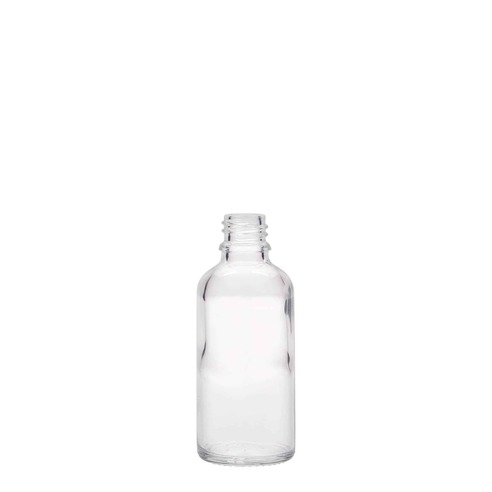 50 ml tıbbi şişe, cam, ağız: DIN 18 50 ml tıbbi şişe, cam, ağız: DIN 18