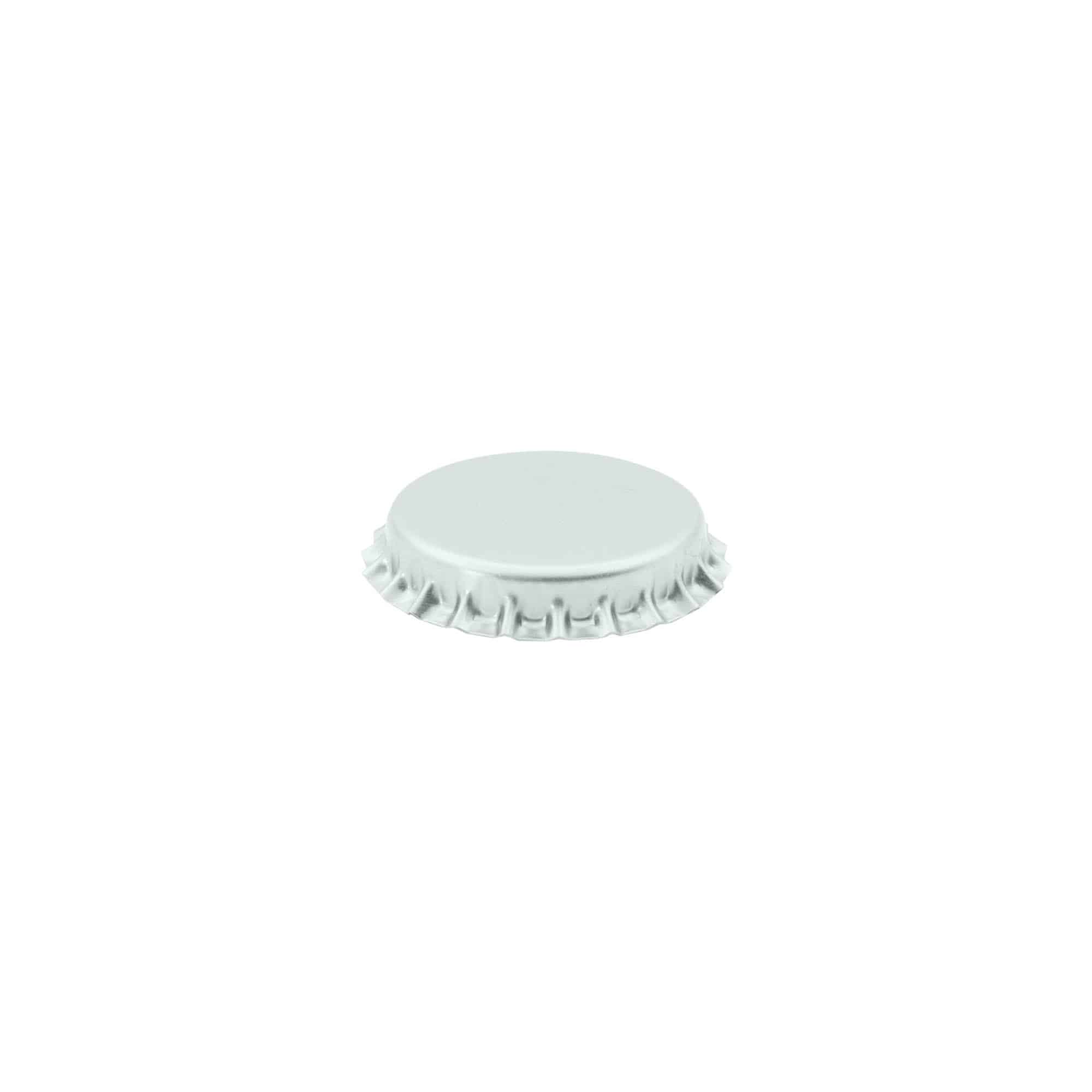 29 mm metal, gümüş şişe kapağı