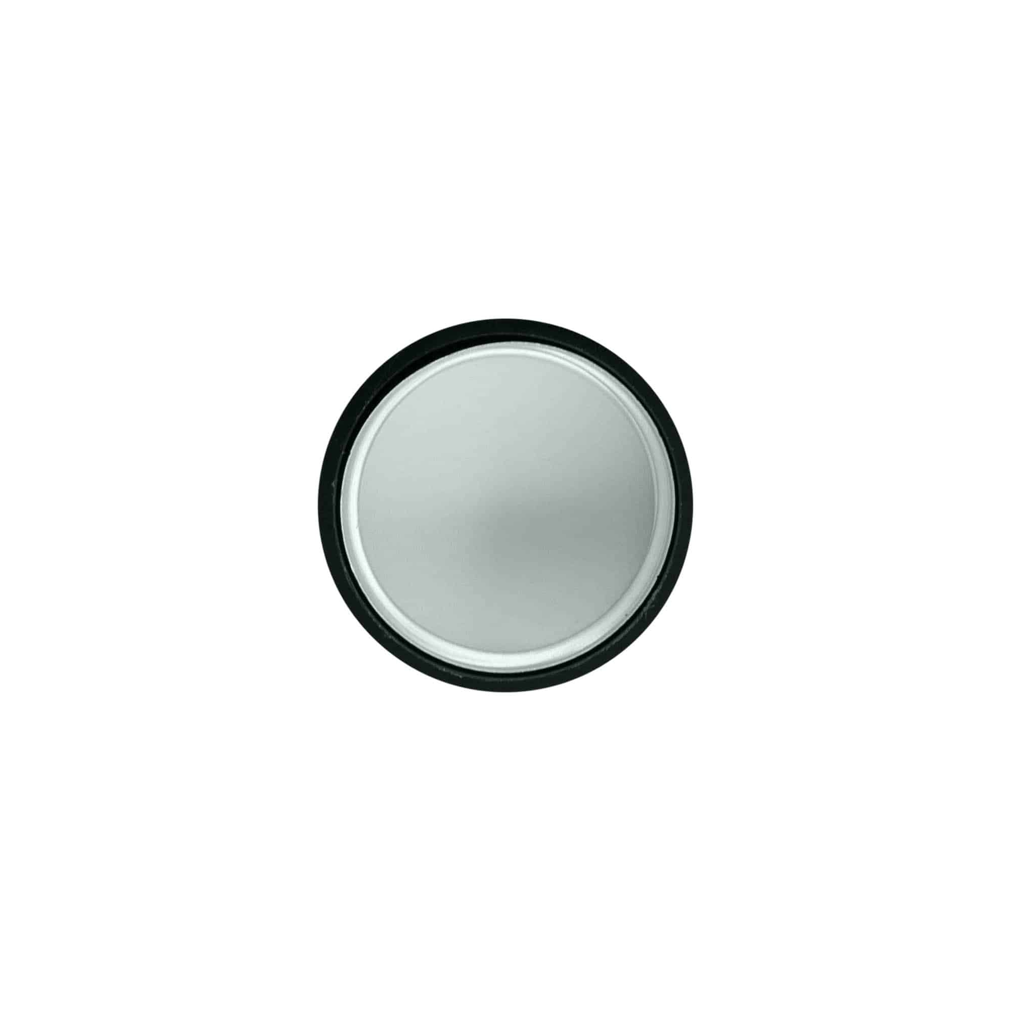 Vidali kapak, ABS plastik, gümüş, ağız çapı için: GPI 28/400