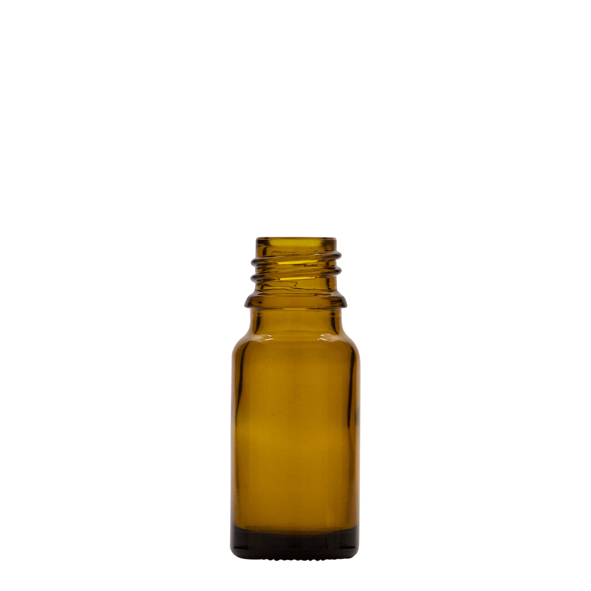 10 ml cam şişe, losyon pompalı, kahverengi, ağız: DIN 18