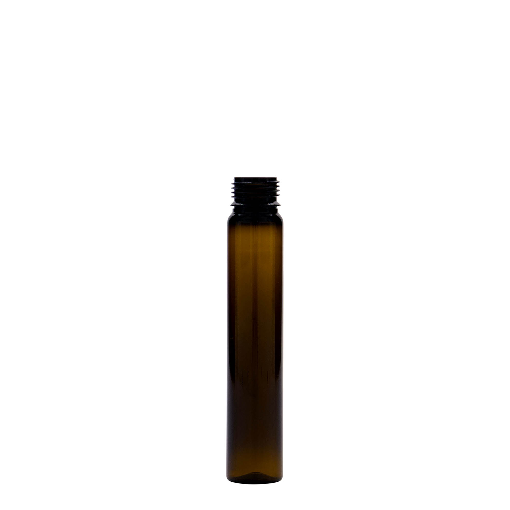25 ml PET tüp, plastik, kahverengi, ağız: vidalı kapak