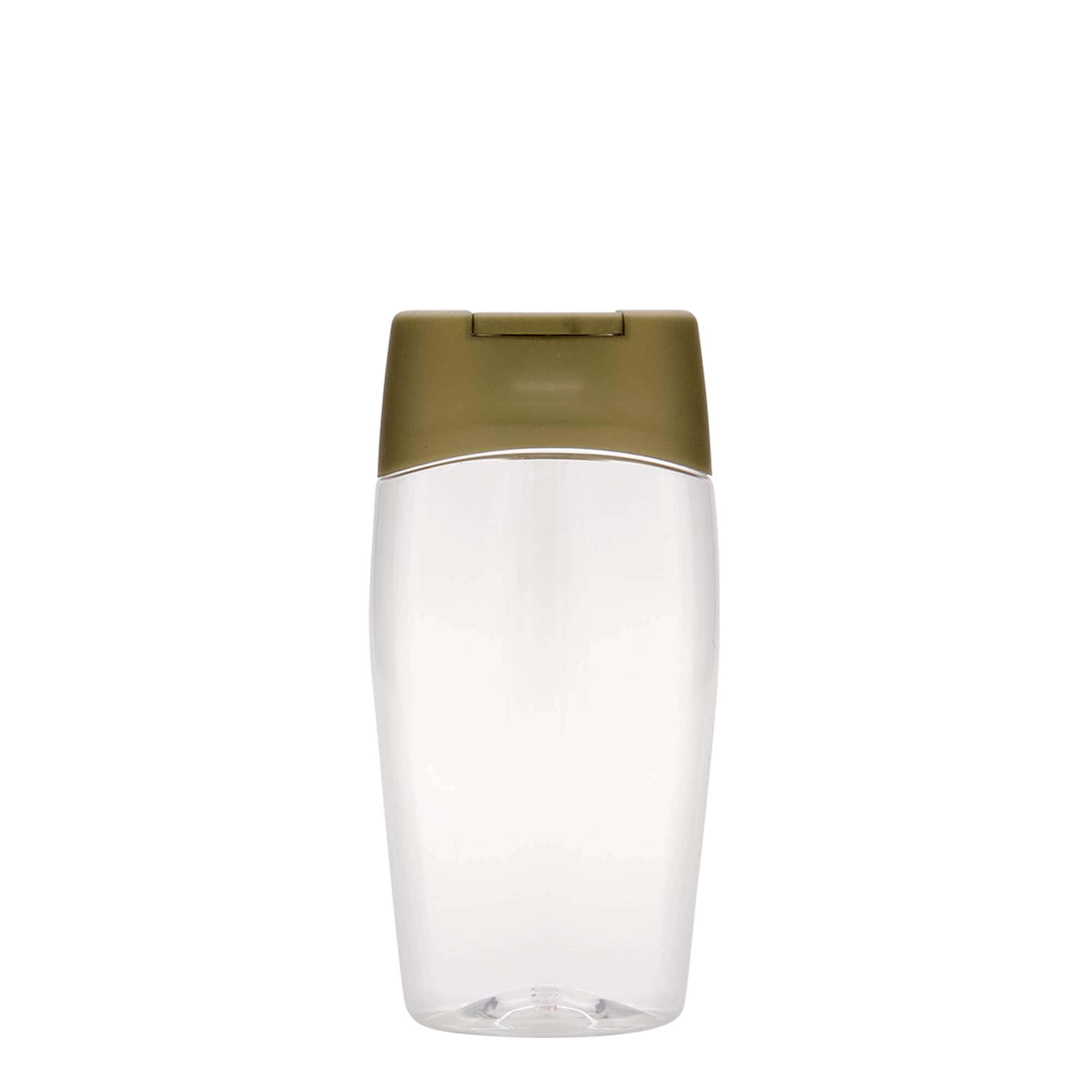 200 ml PET Şişe 'Sıkılabilir', oval, plastik