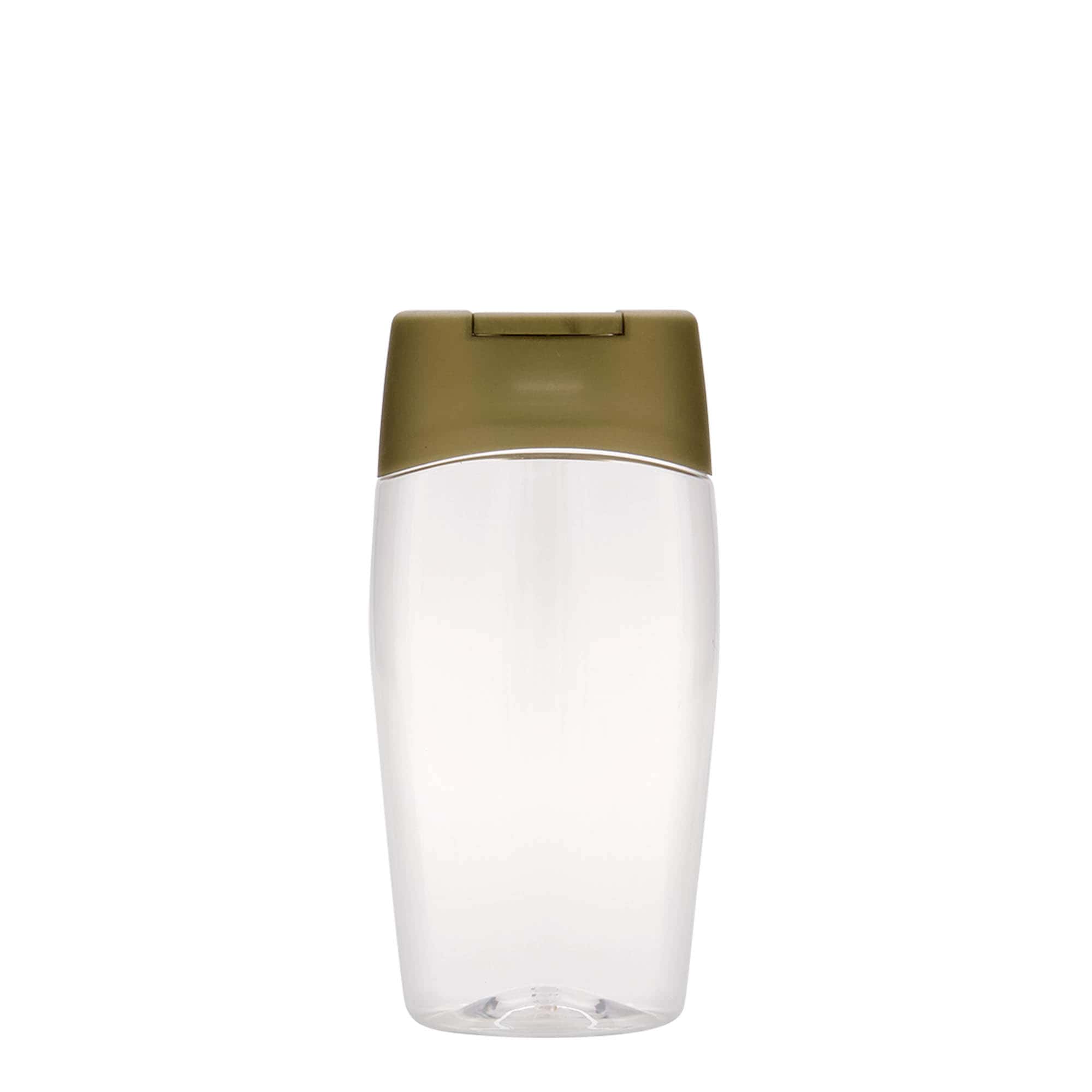 200 ml PET Şişe 'Sıkılabilir', oval, plastik