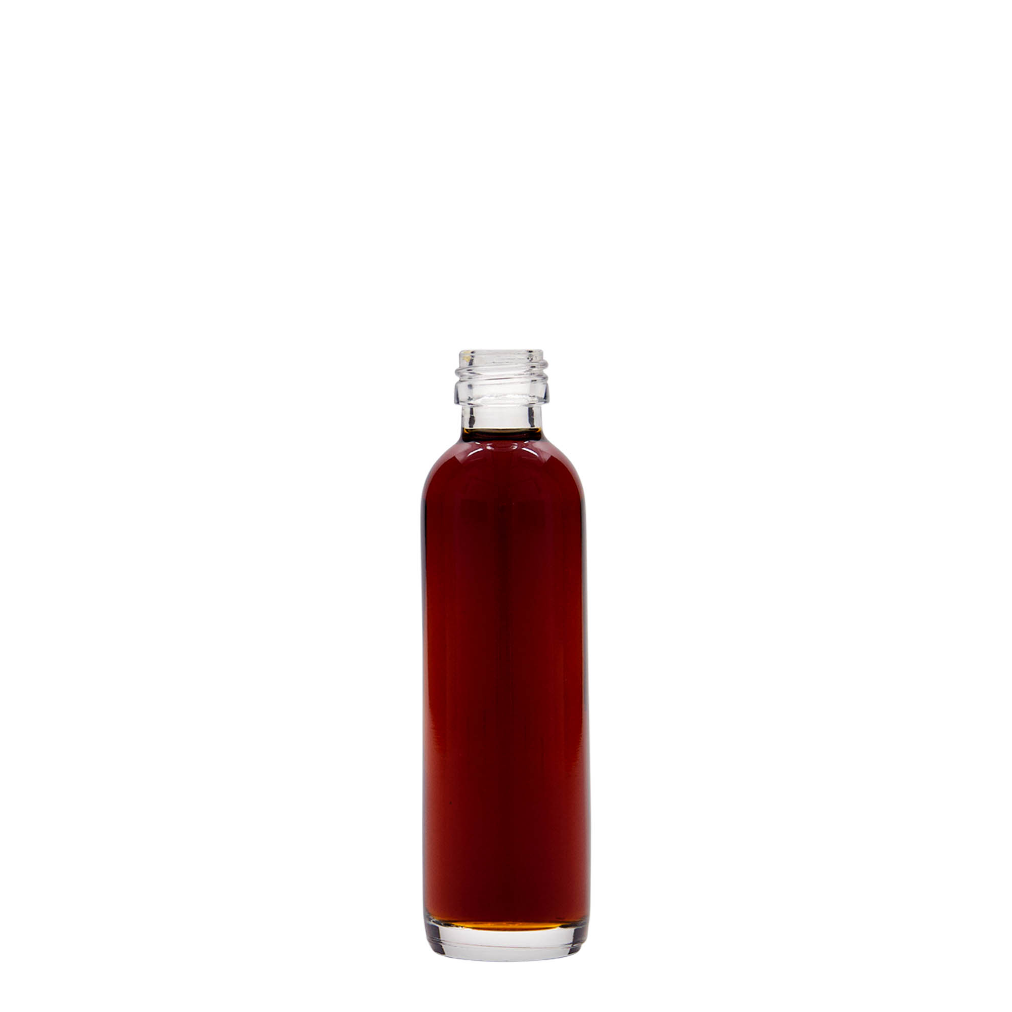 40 ml şişe, cam, ağız: PP 18 40 ml şişe, cam, ağız: PP 18