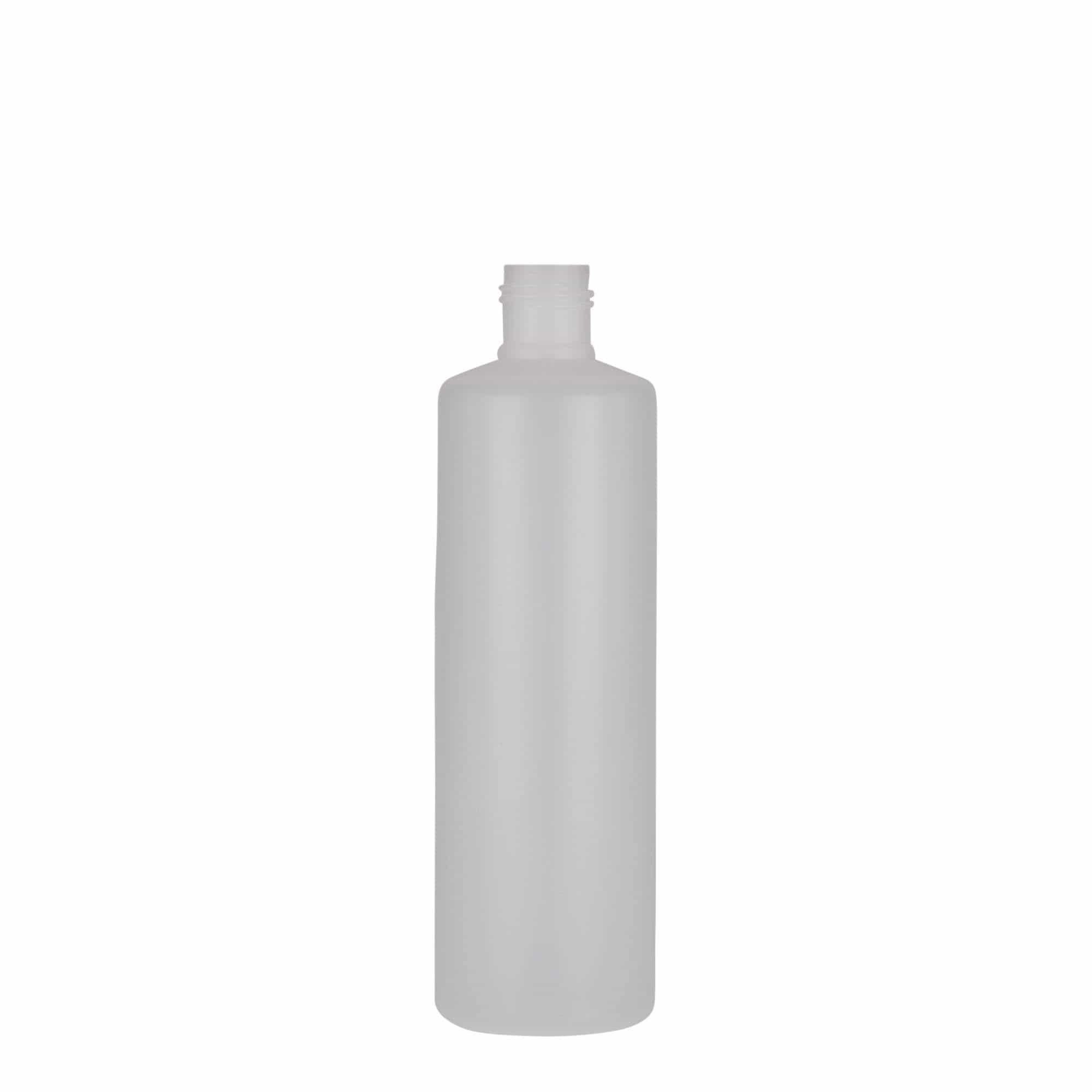 250 ml yuvarlak şişe, PE plastik, doğal, ağız: vidalı kapak 250 ml yuvarlak şişe, PE plastik, doğal, ağız: vidalı kapak