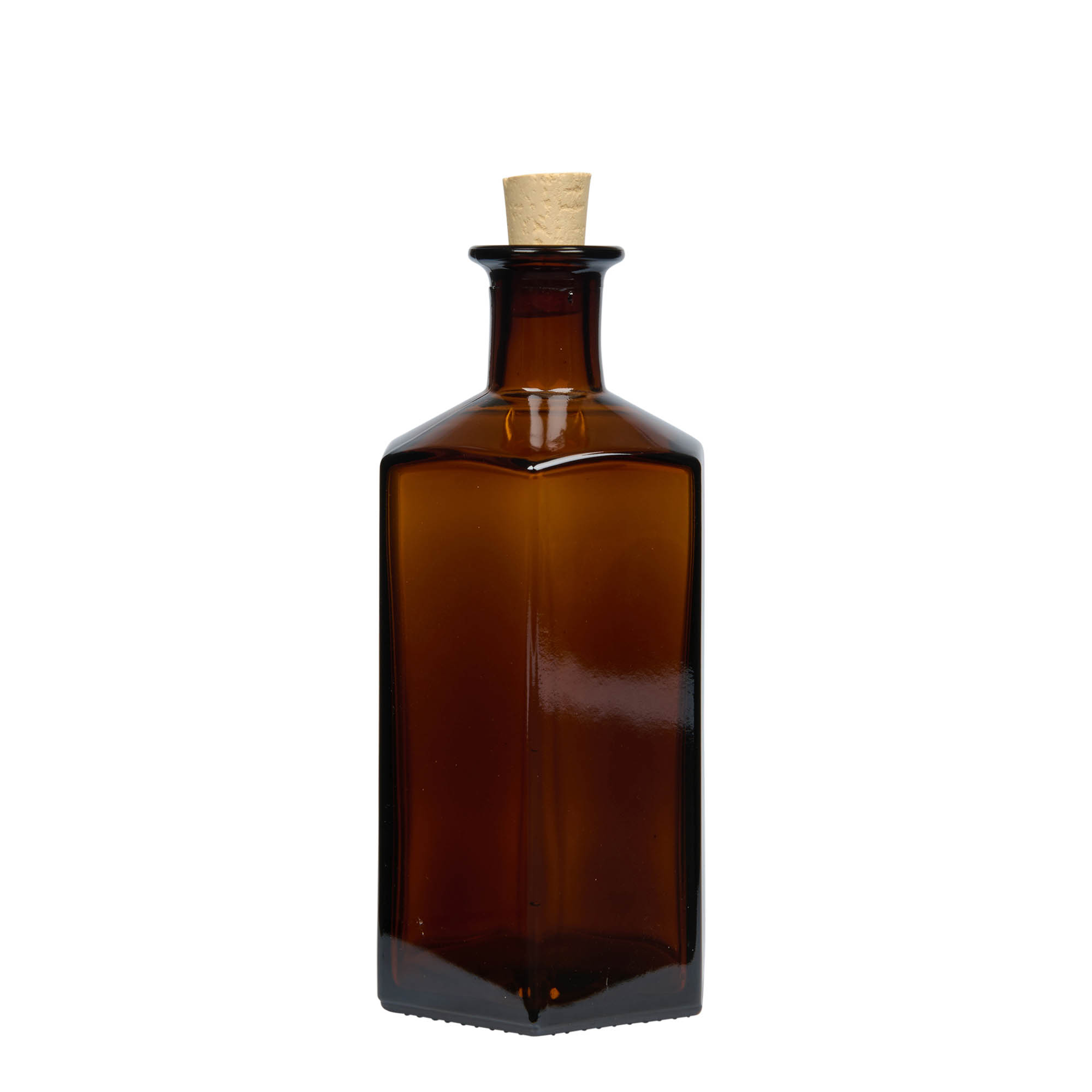 500 ml Cam Şişe Eczacı 'Jimmy', altıgen, kahverengi, Ağız: Mantar 500 ml Cam Şişe Eczacı 'Jimmy', altıgen, kahverengi, Ağız: Mantar