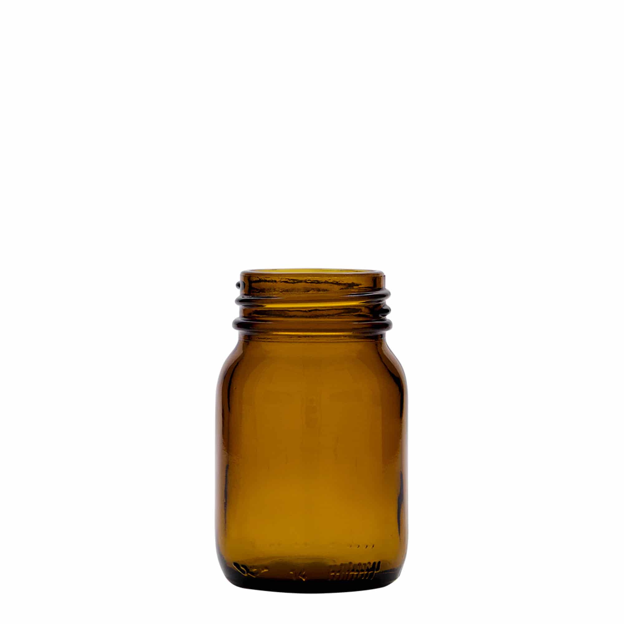 75 ml Geniş ağızlı cam, kahverengi, Ağız çapı: DIN 40 75 ml Geniş ağızlı cam, kahverengi, Ağız çapı: DIN 40