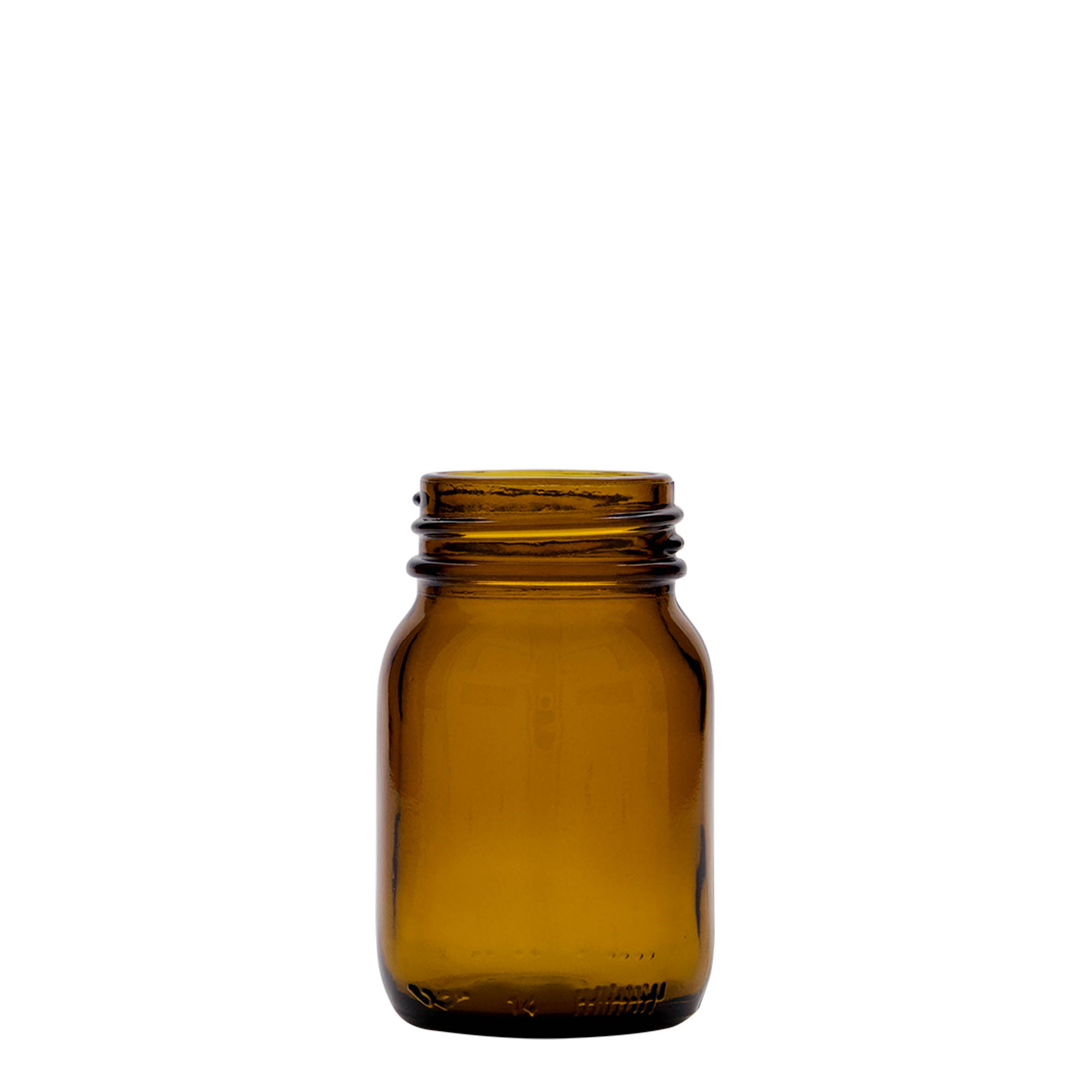 75 ml Geniş ağızlı cam, kahverengi, Ağız çapı: DIN 40 75 ml Geniş ağızlı cam, kahverengi, Ağız çapı: DIN 40
