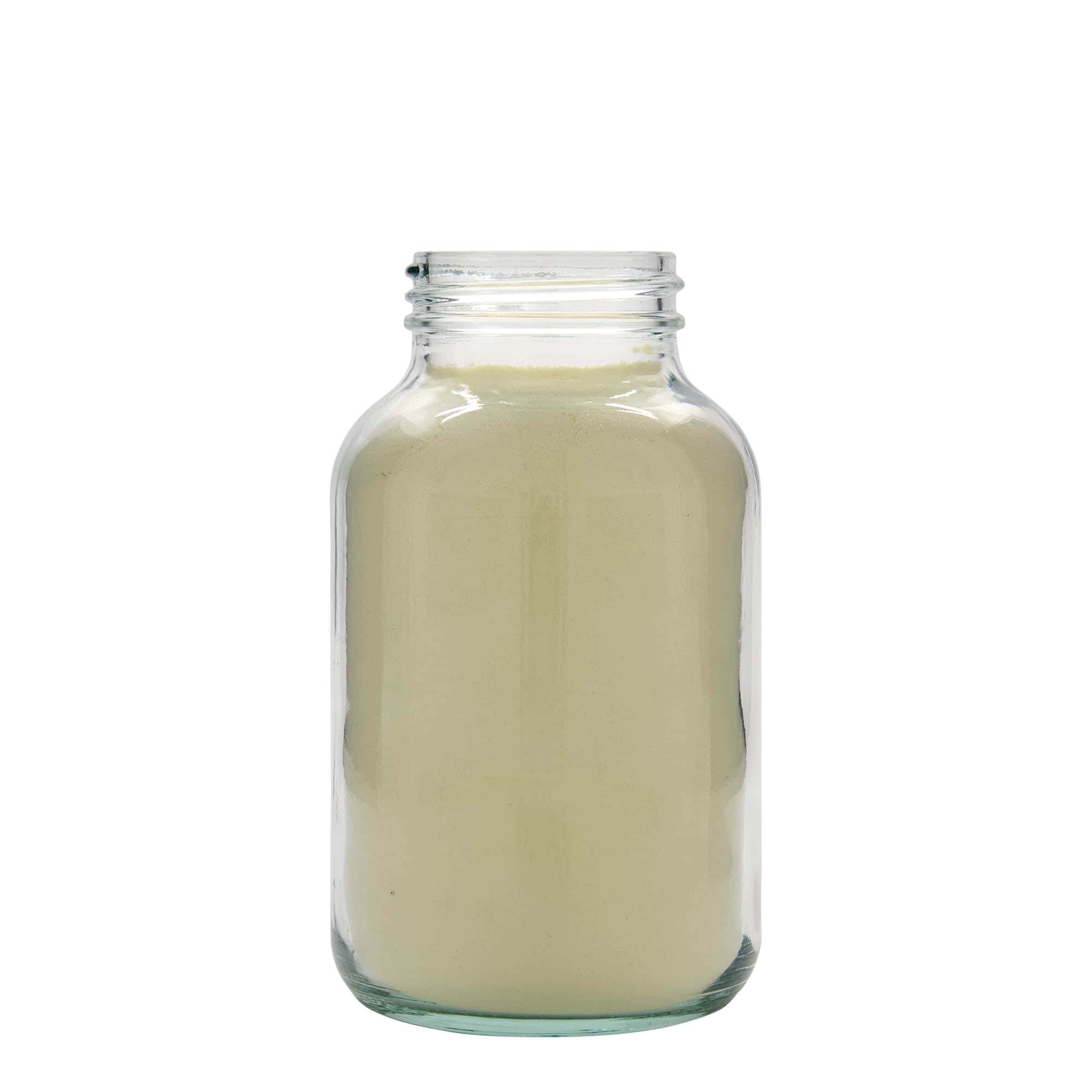 1.000 ml Geniş ağızlı cam, Ağız çapı: DIN 68