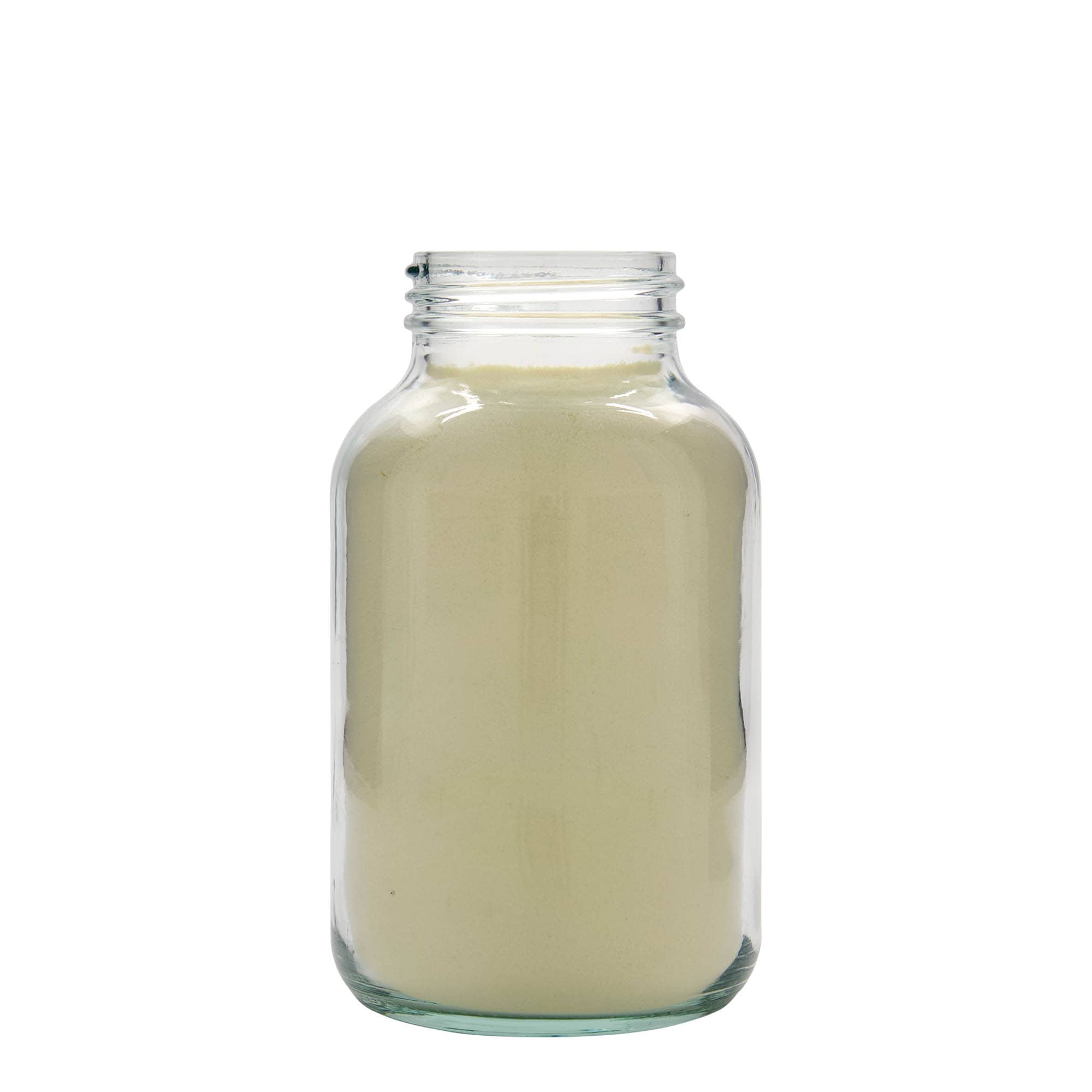 1.000 ml Geniş ağızlı cam, Ağız çapı: DIN 68