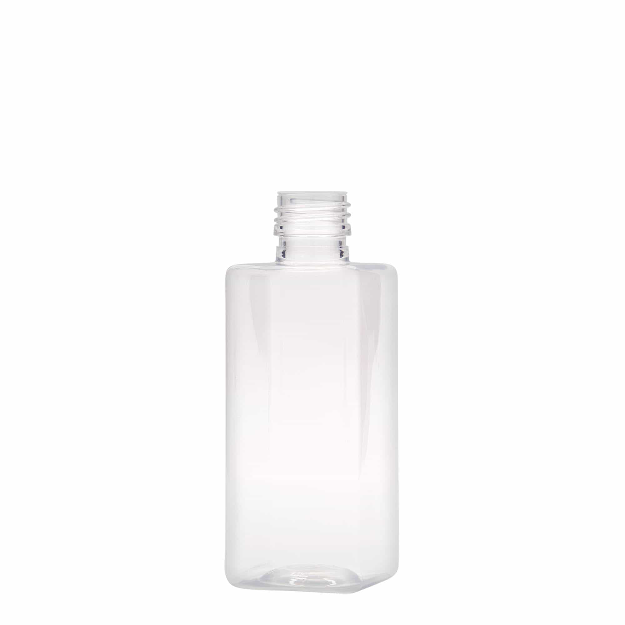 250 ml PET Şişe 'Karl', kare, plastik, ağız: PP 28