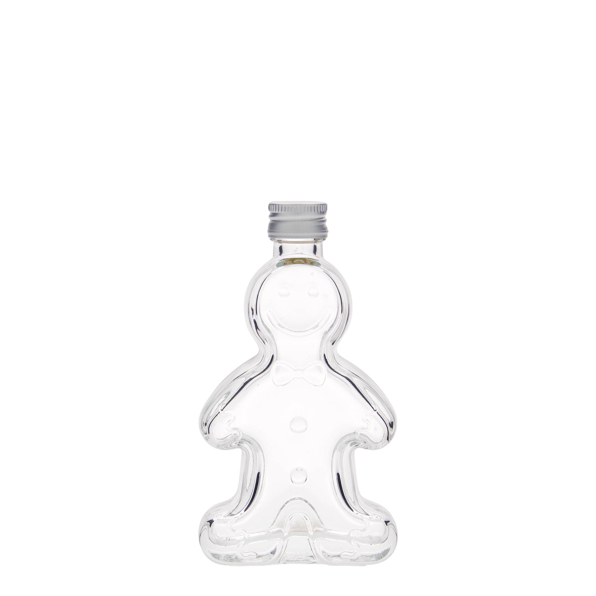 50 ml Cam şişe 'Lebkuchenmann', Ağız: PP 18 50 ml Cam şişe 'Lebkuchenmann', Ağız: PP 18
