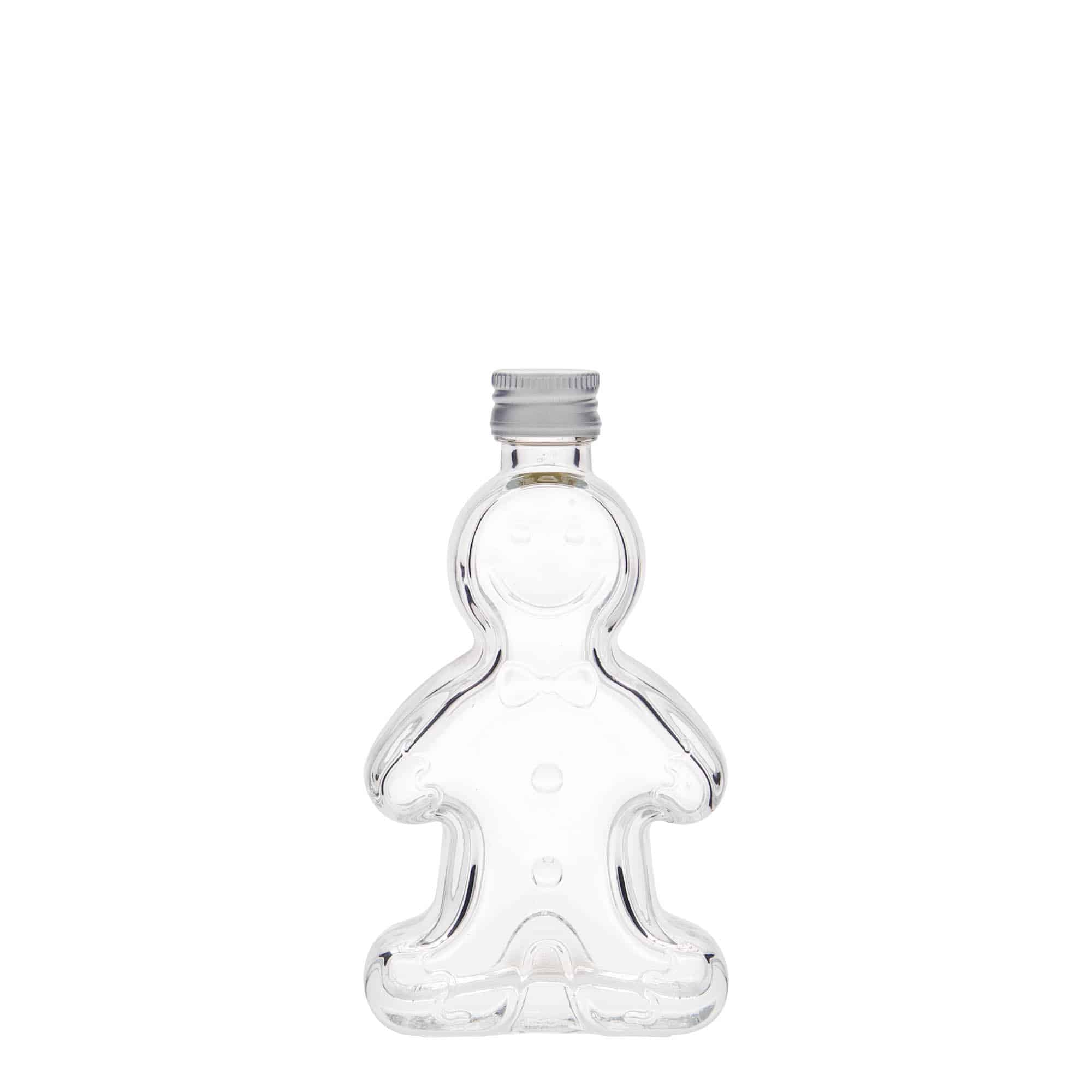 50 ml Cam şişe 'Lebkuchenmann', Ağız: PP 18