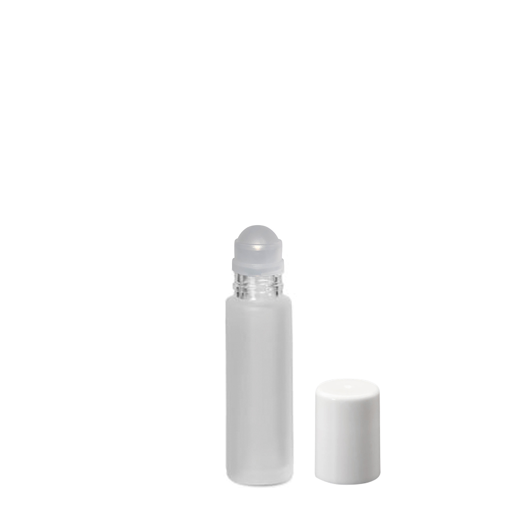 10 ml Roll-On şişe, cam, buzlu, ağız: vidalı kapak