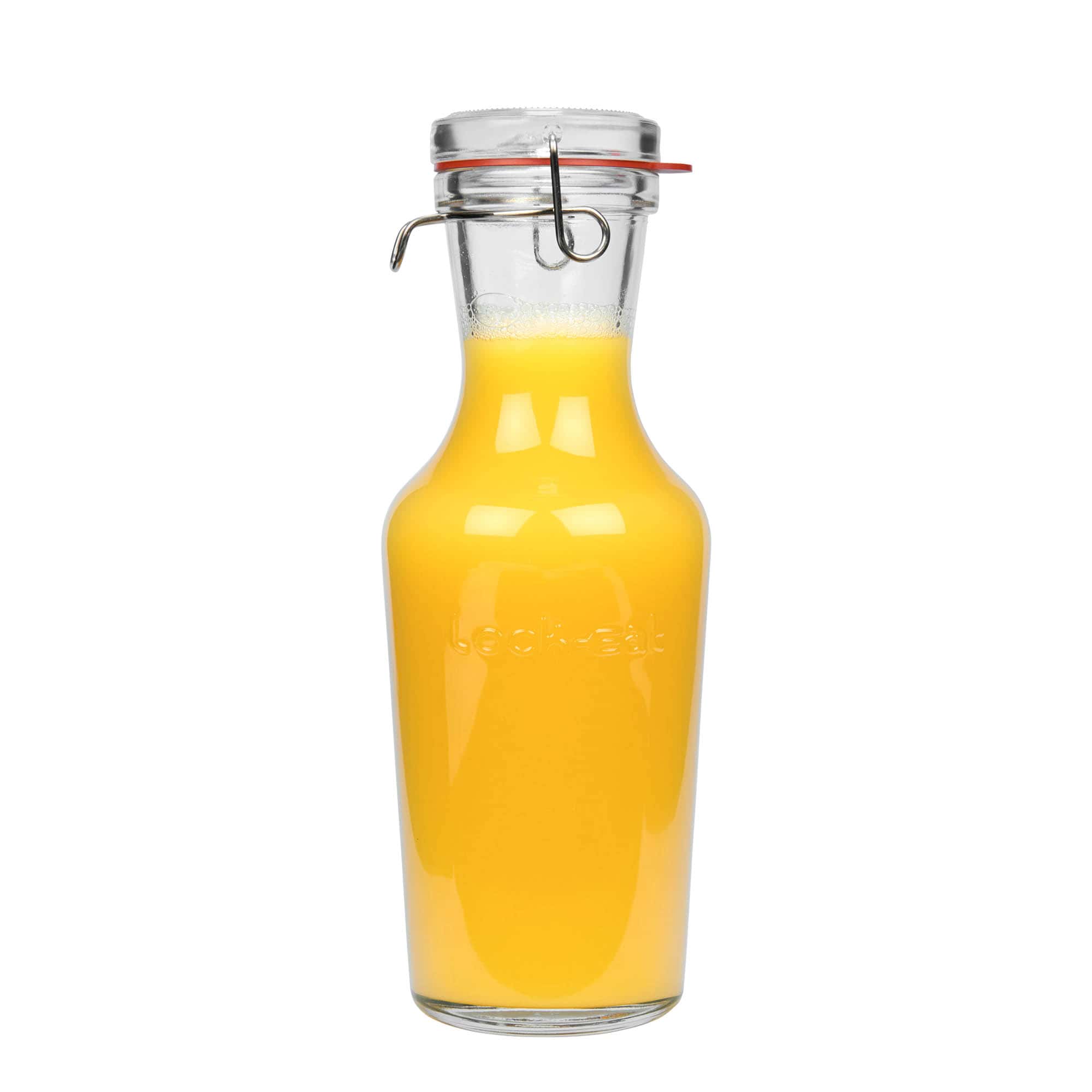 1.000 ml Cam Karaf 'Lock-Eat', Ağız: Tel Mandallı Kapak