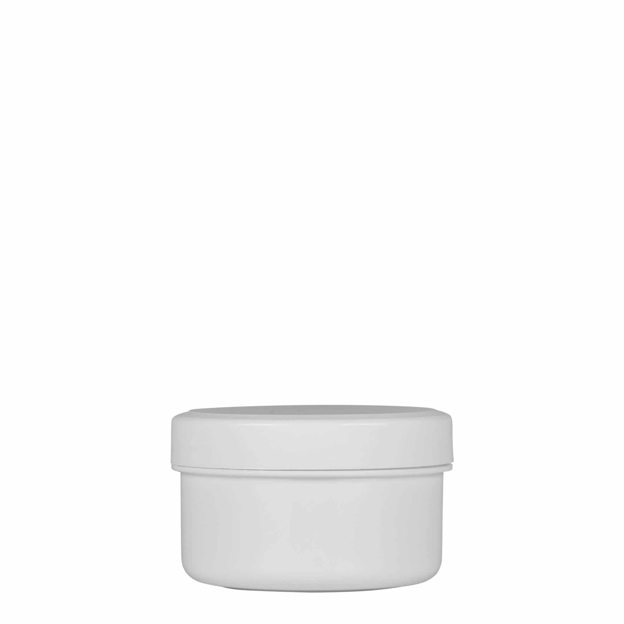 60 ml plastik kutu 'White Line', PP, beyaz, ağız: vida kapağı