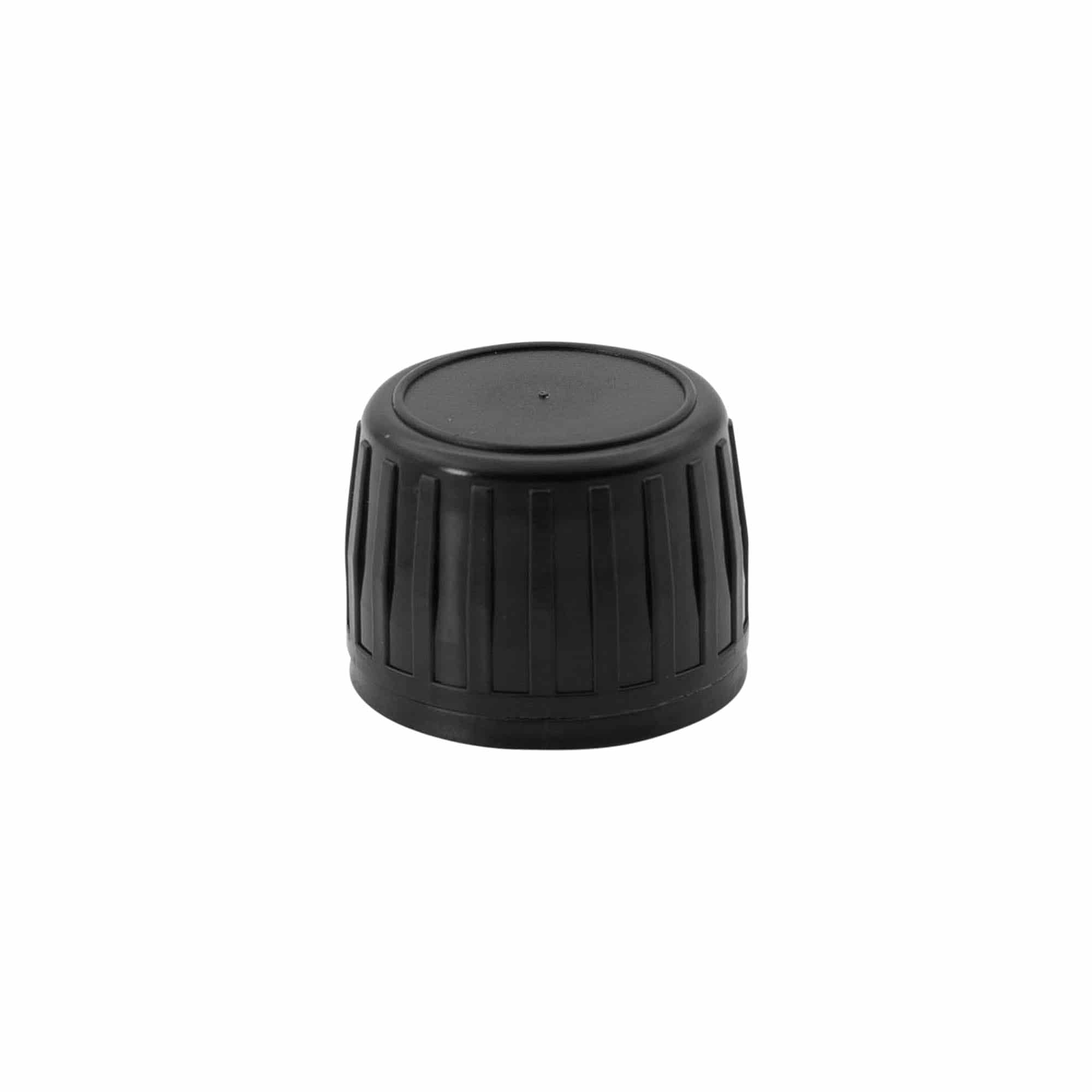 Vidalı kapak orijinalliği, PP plastik, siyah, ağız çapı için: PP 28 Vidalı kapak orijinalliği, PP plastik, siyah, ağız çapı için: PP 28
