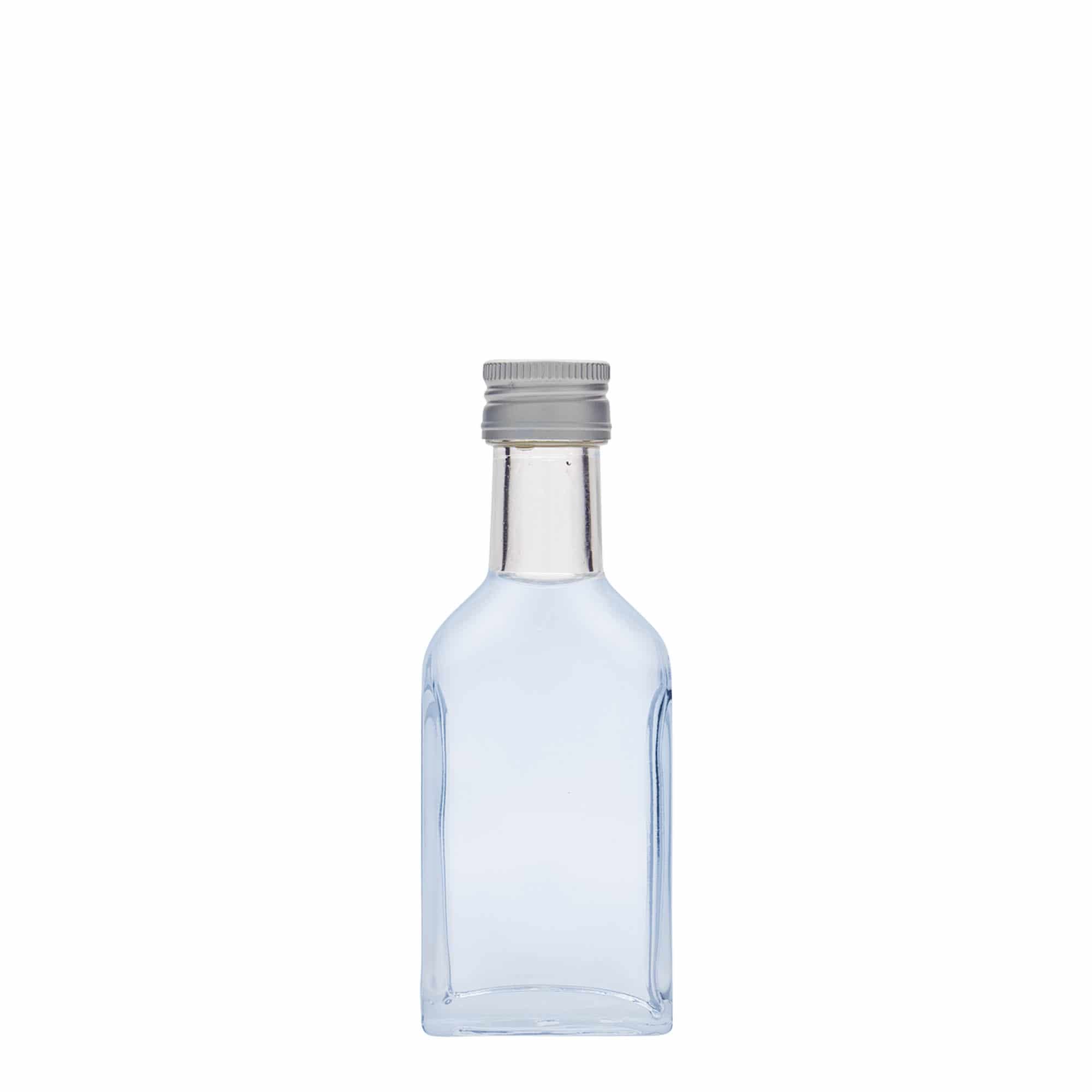 40 ml Cep Şişesi Uzun Boyun, dikdörtgen, Cam, Ağız: PP 22