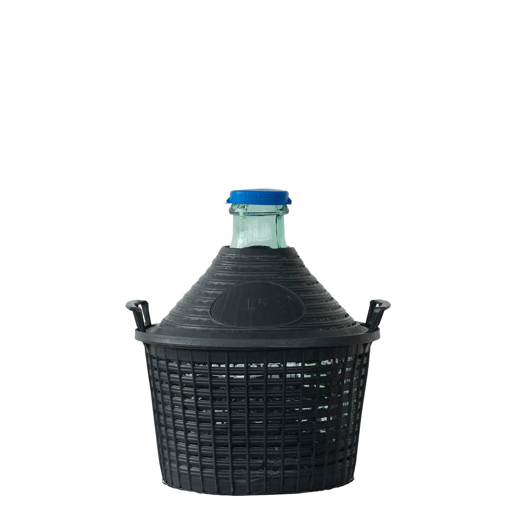 5 l Dar Ağızlı Balon Şişe, Cam, Ağız: Kapaklı