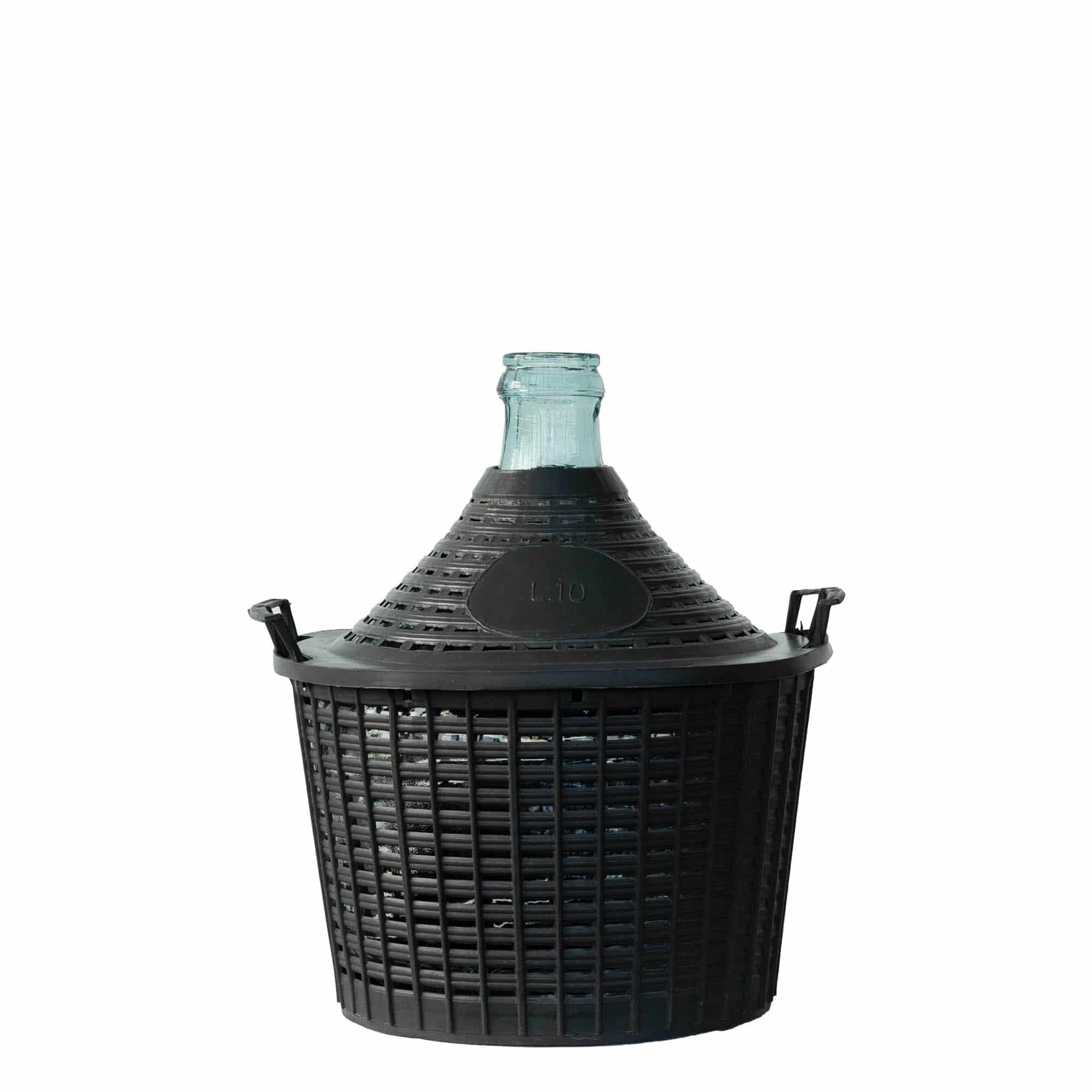 10 l Balon Şişesi Dar Boyun, Cam, Ağız: Kapaklı