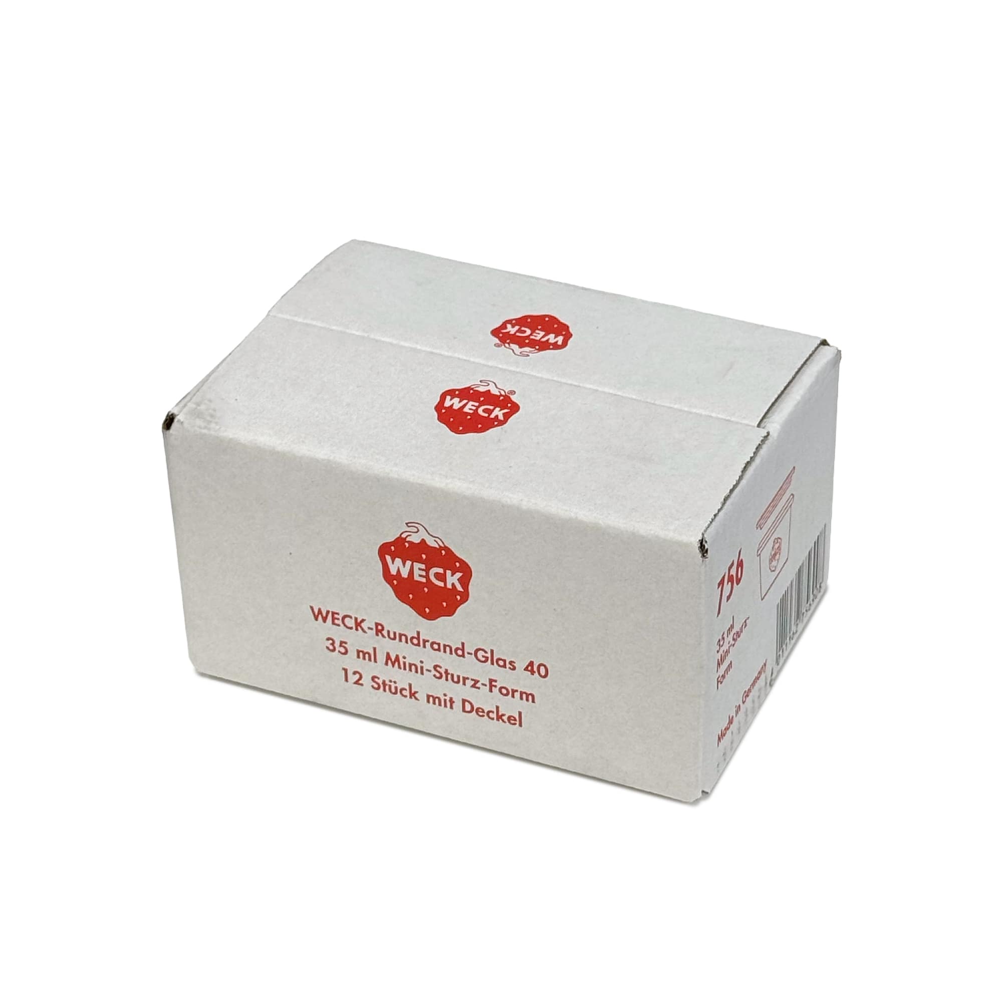 12x 35 ml WECK kavanoz cam kapaklı RR 40