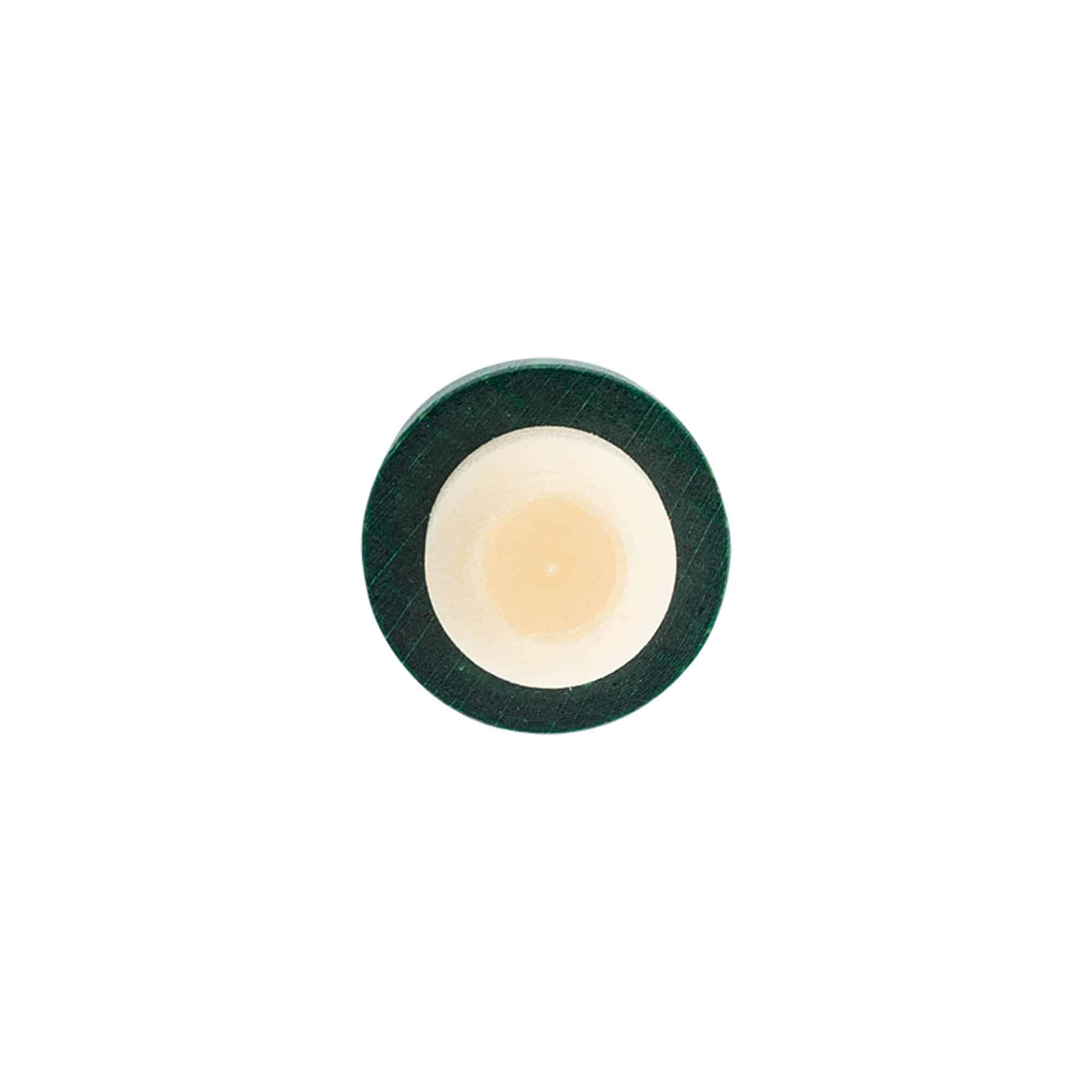 Sap mantarı 19 mm, ahşap/plastik, yeşil, ağız için: mantar