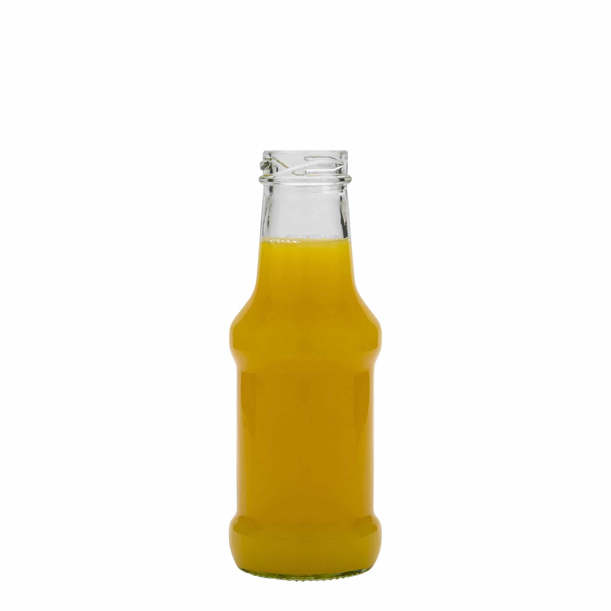 250 ml Sos Şişesi, Cam, Ağız: Vidalı Kapak (TO 38)