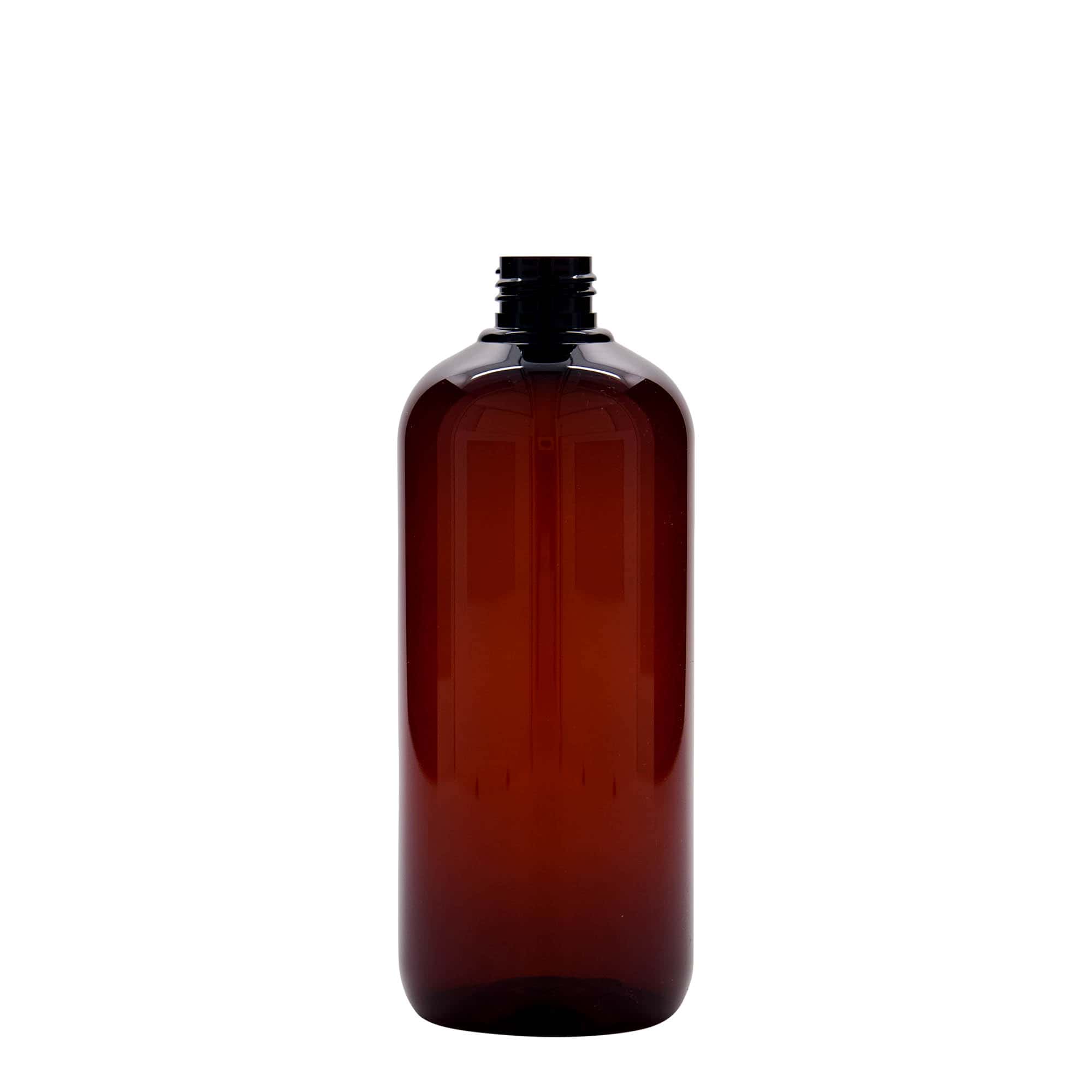 500 ml Geri Dönüştürülmüş Plastik Şişe 'Victor's Best', PCR, kahverengi, Ağız: 24/410