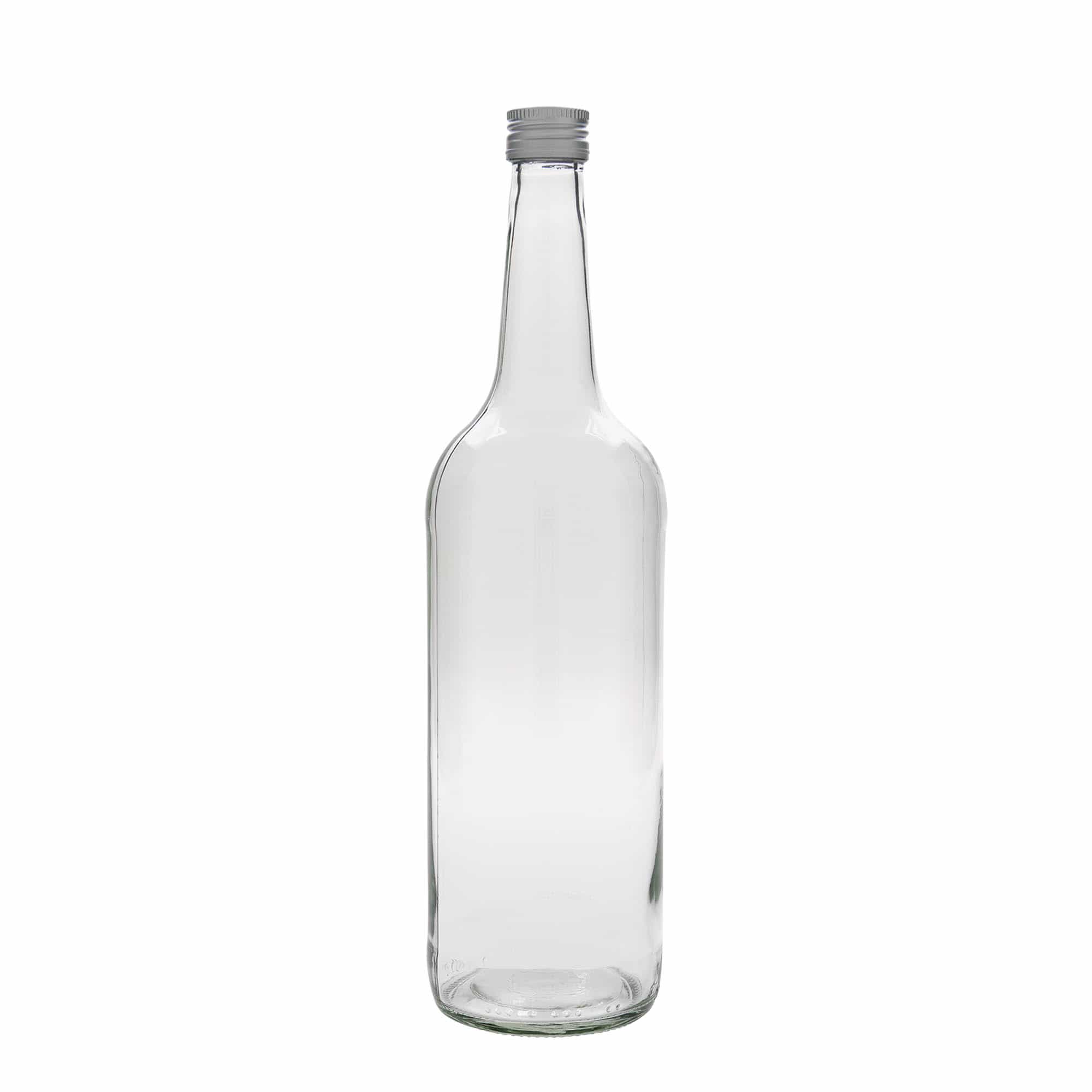 1.000 ml Cam şişe düz boyun, ağız: PP 28