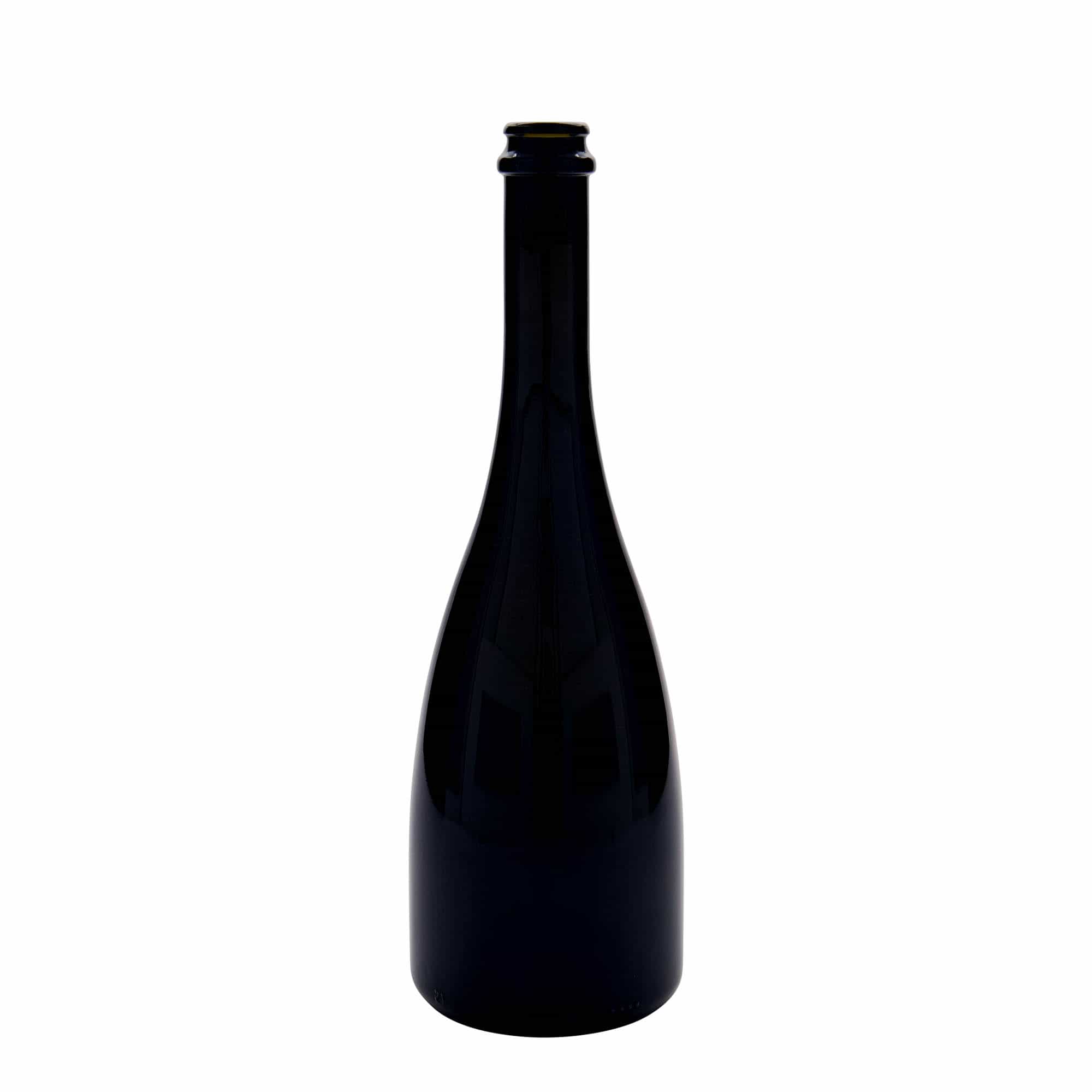 750 ml Bira-/Şampanya Şişesi 'Tosca', Cam, antik yeşil, Ağız: Kronkork 750 ml Bira-/Şampanya Şişesi 'Tosca', Cam, antik yeşil, Ağız: Kronkork