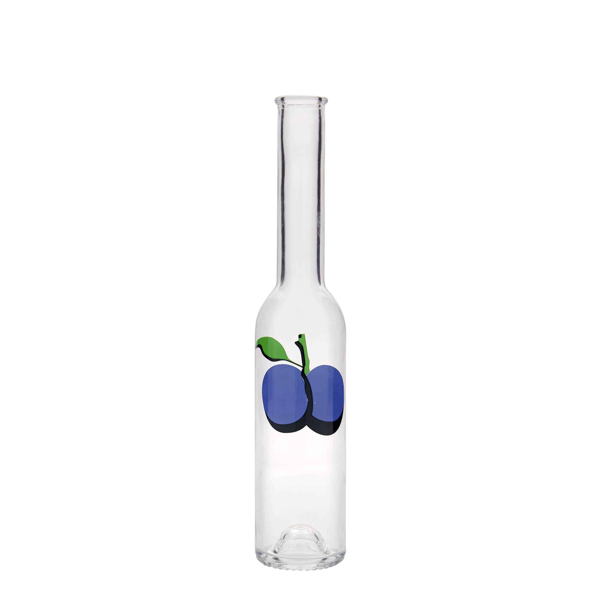 200 ml cam şişe 'Opera', desen: Erik, ağız: mantar 200 ml cam şişe 'Opera', desen: Erik, ağız: mantar