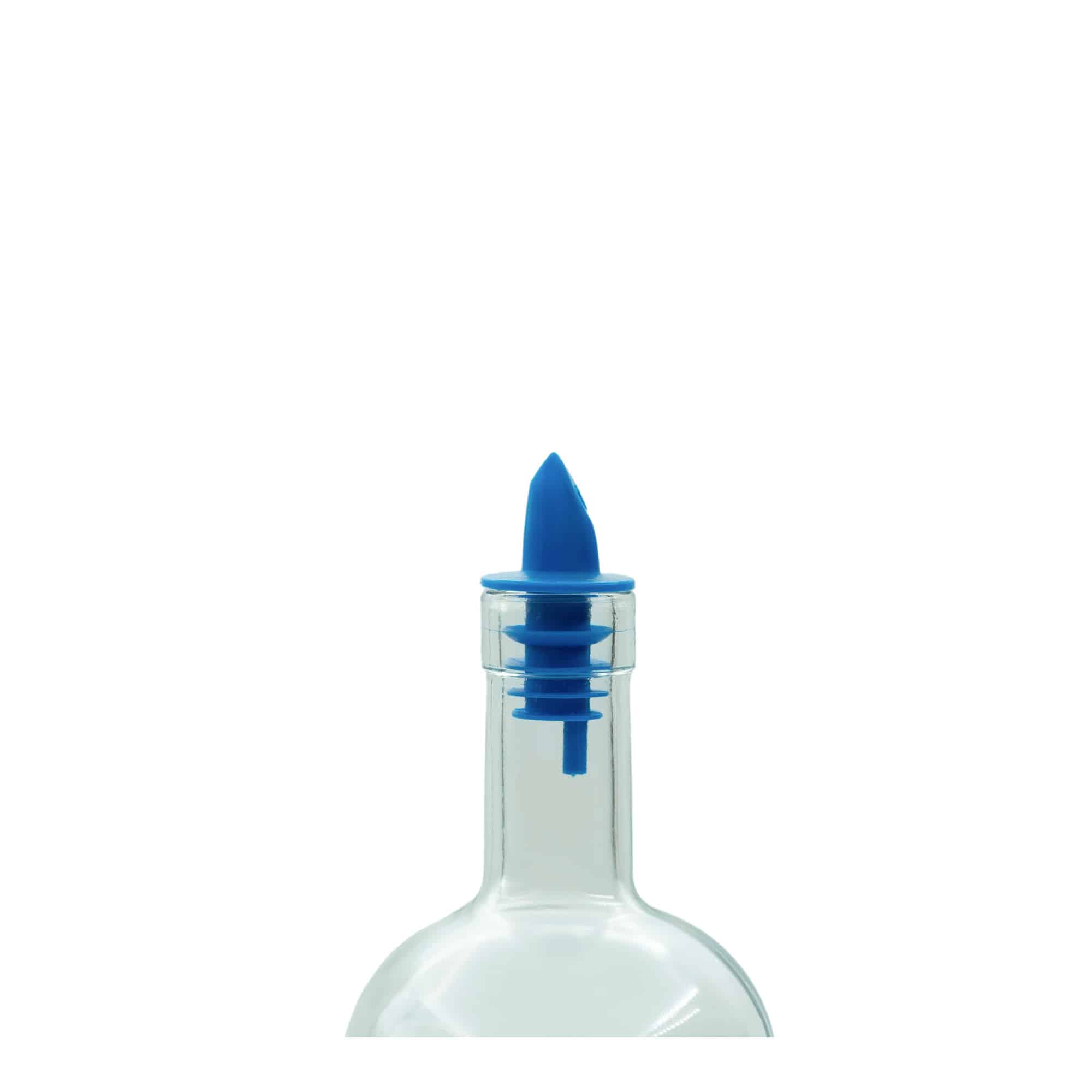 Jet dökme ucu, PE plastik, mavi