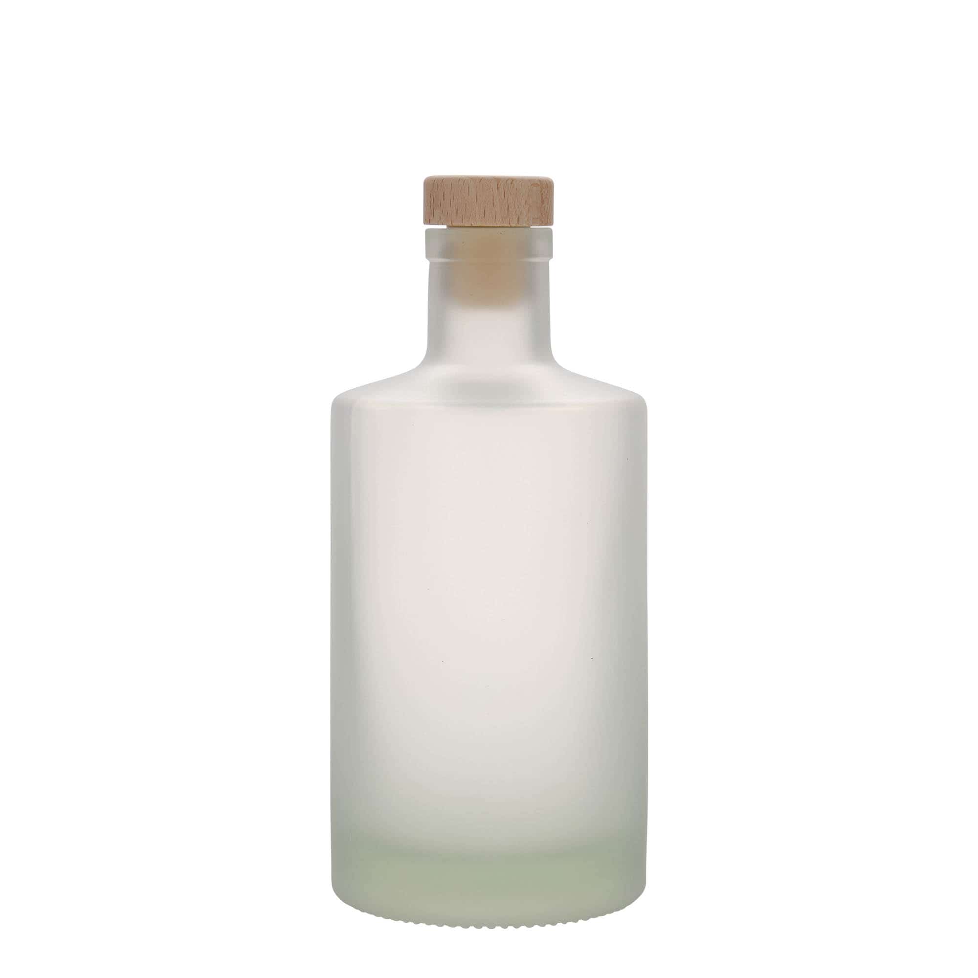 500 ml Cam şişe 'Caroline', buzlu, ağız: mantar