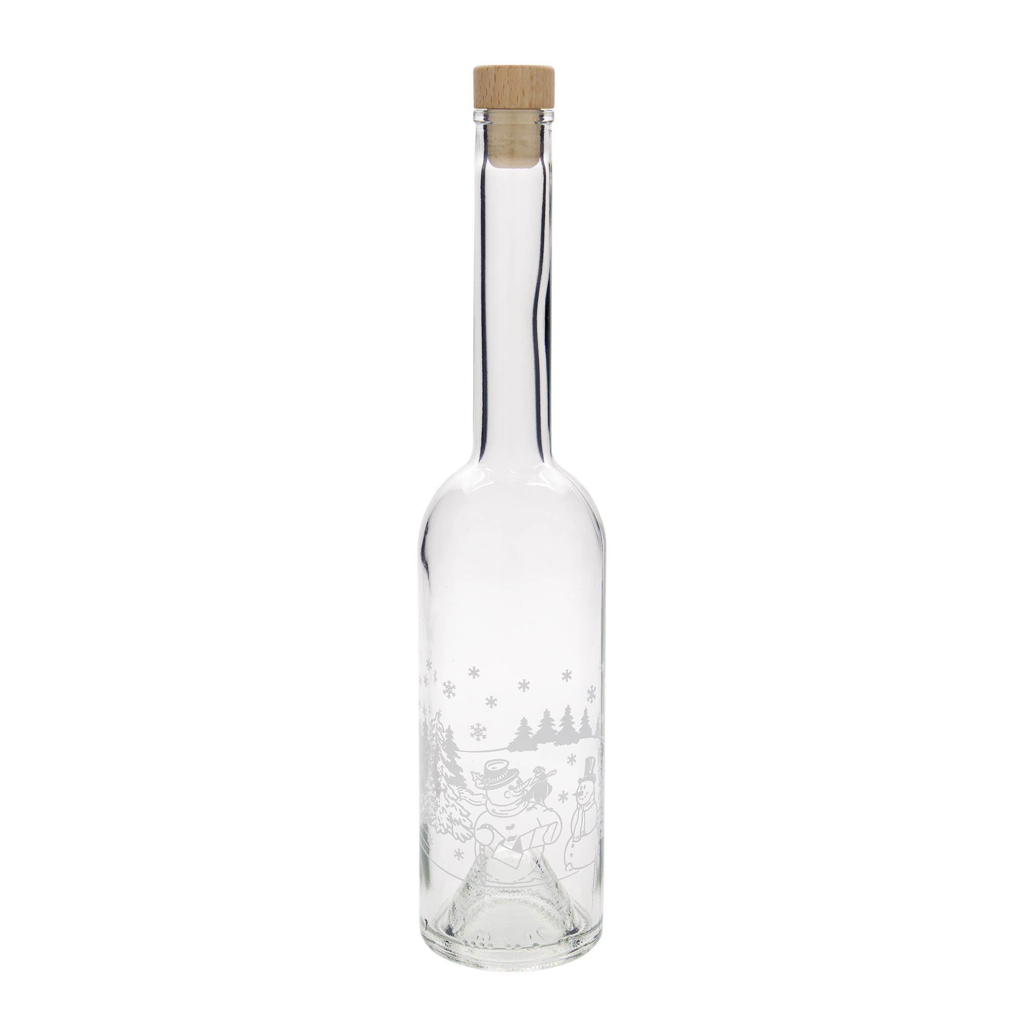 500 ml Cam Şişe 'Opera', Motif: Kardan Adam Şişesi, Ağız: Mantar 500 ml Cam Şişe 'Opera', Motif: Kardan Adam Şişesi, Ağız: Mantar