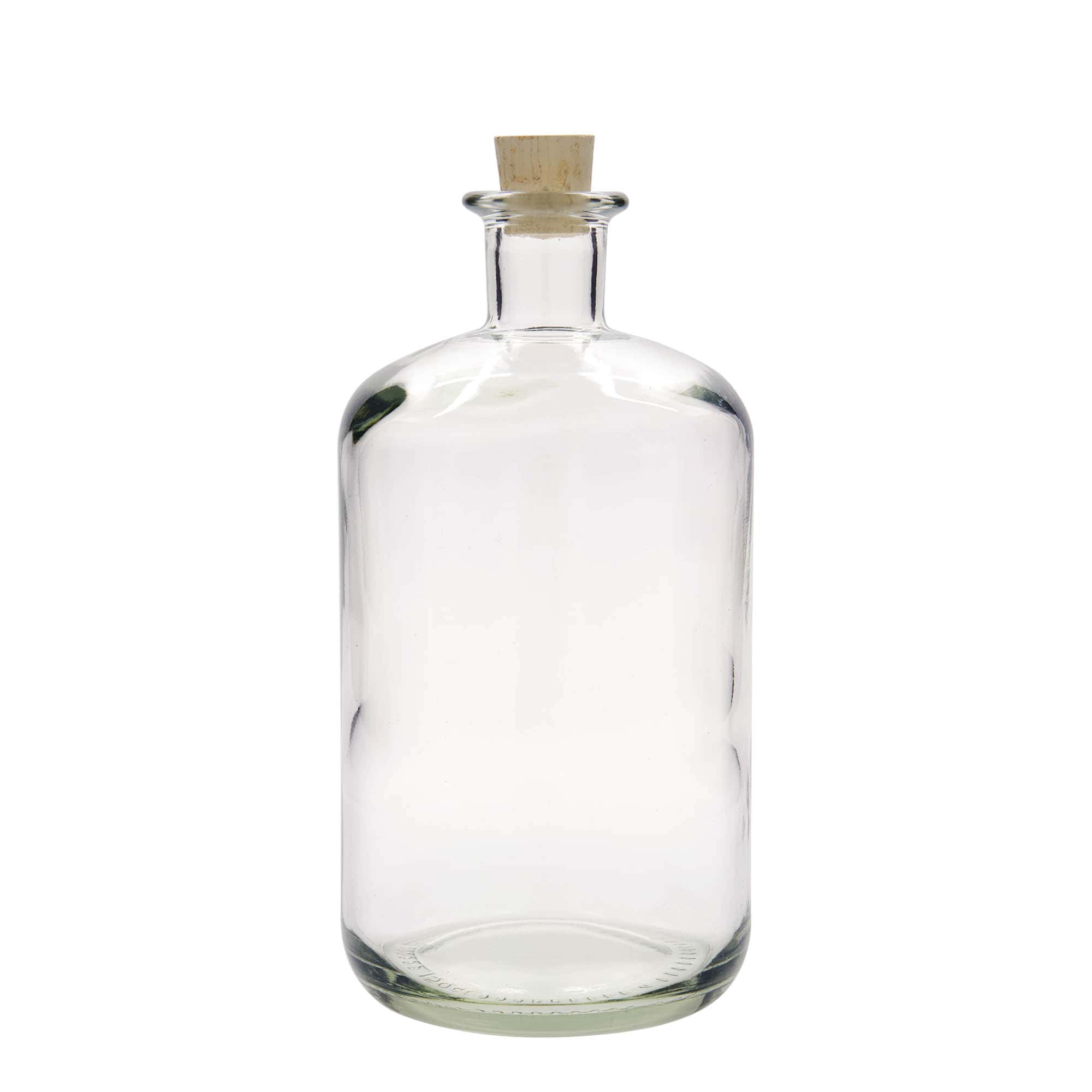 1.500 ml Eczacı Cam Şişe, Ağız: Mantar