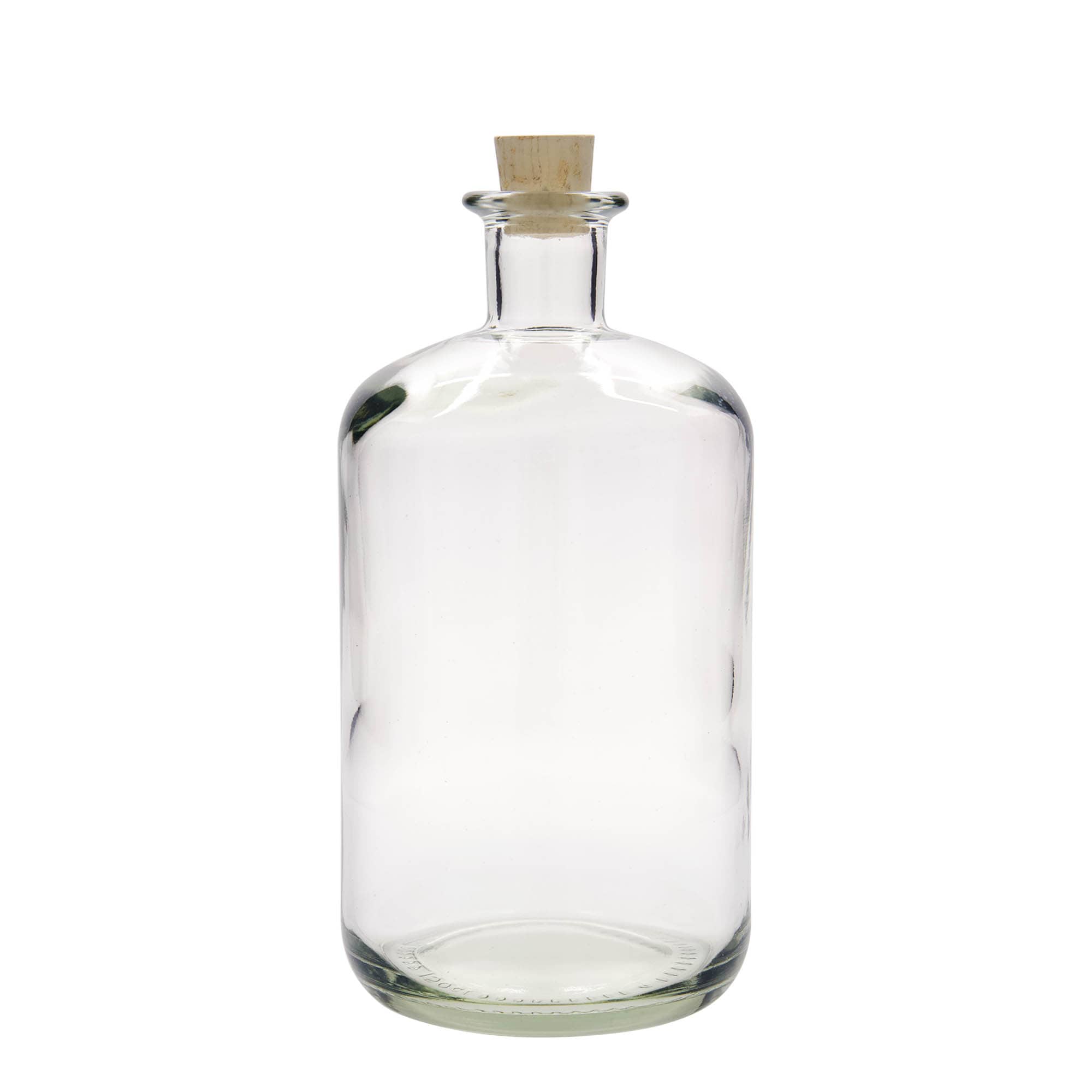 1.500 ml Eczacı Cam Şişe, Ağız: Mantar
