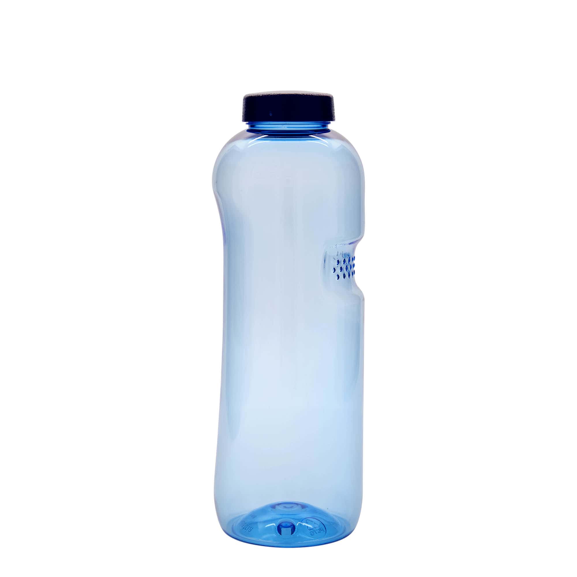 1.000 ml PET içme şişesi 'Kavodrink', plastik, mavi